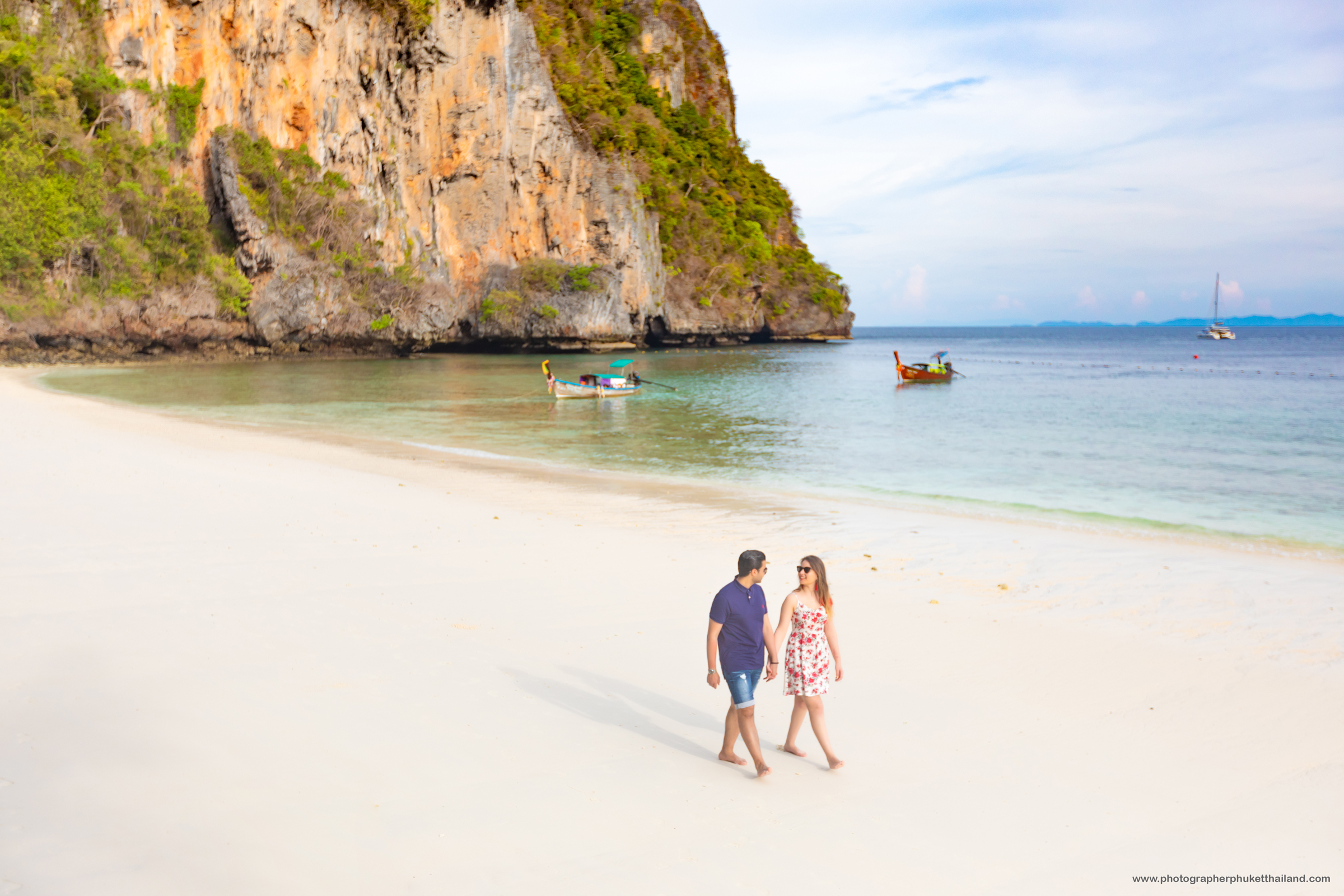 engagement photoshoot at monkey beach phi phi island krabi