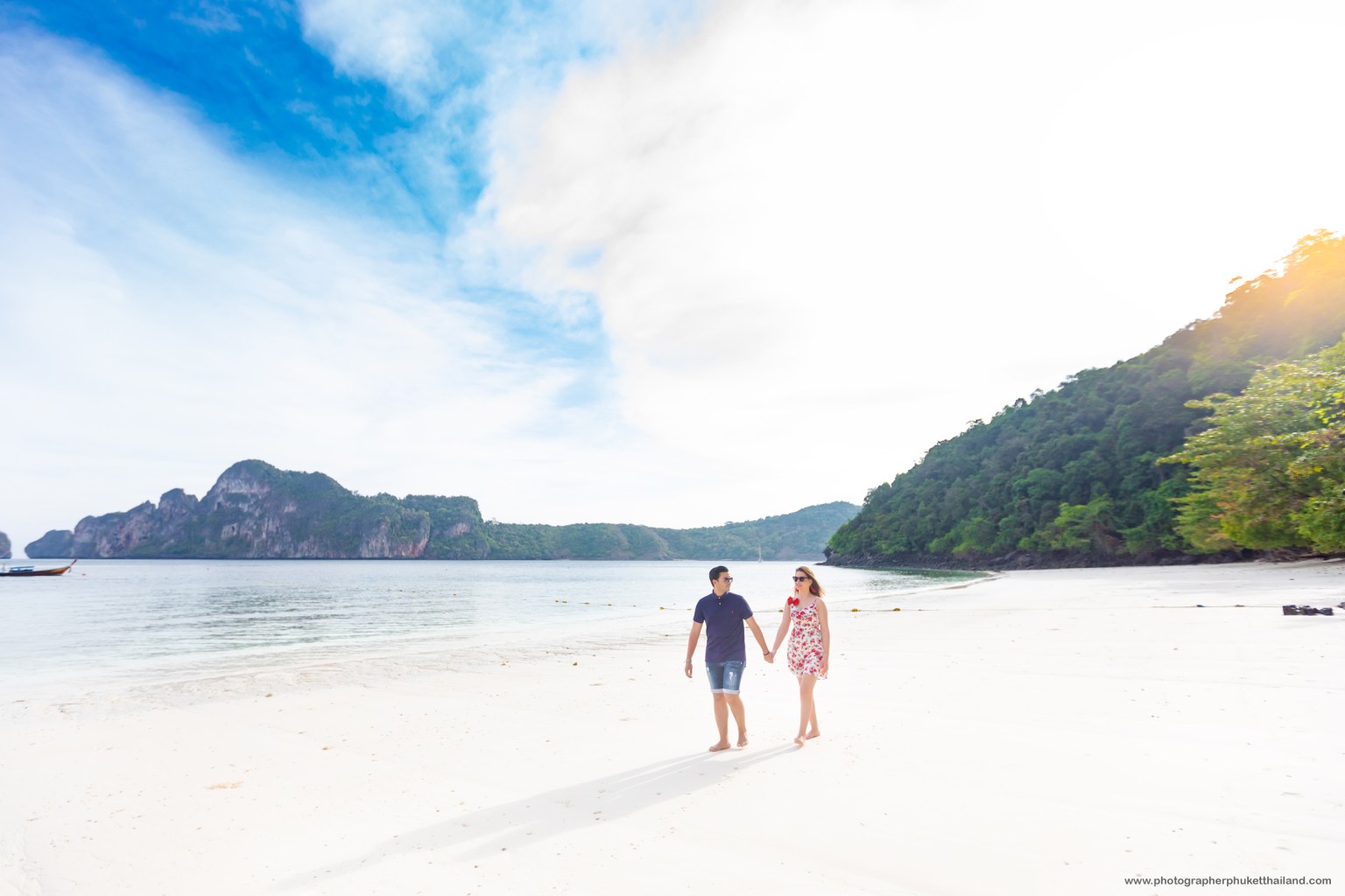 engagement photography  at monkey beach Phi Phi island Krabi Thailand