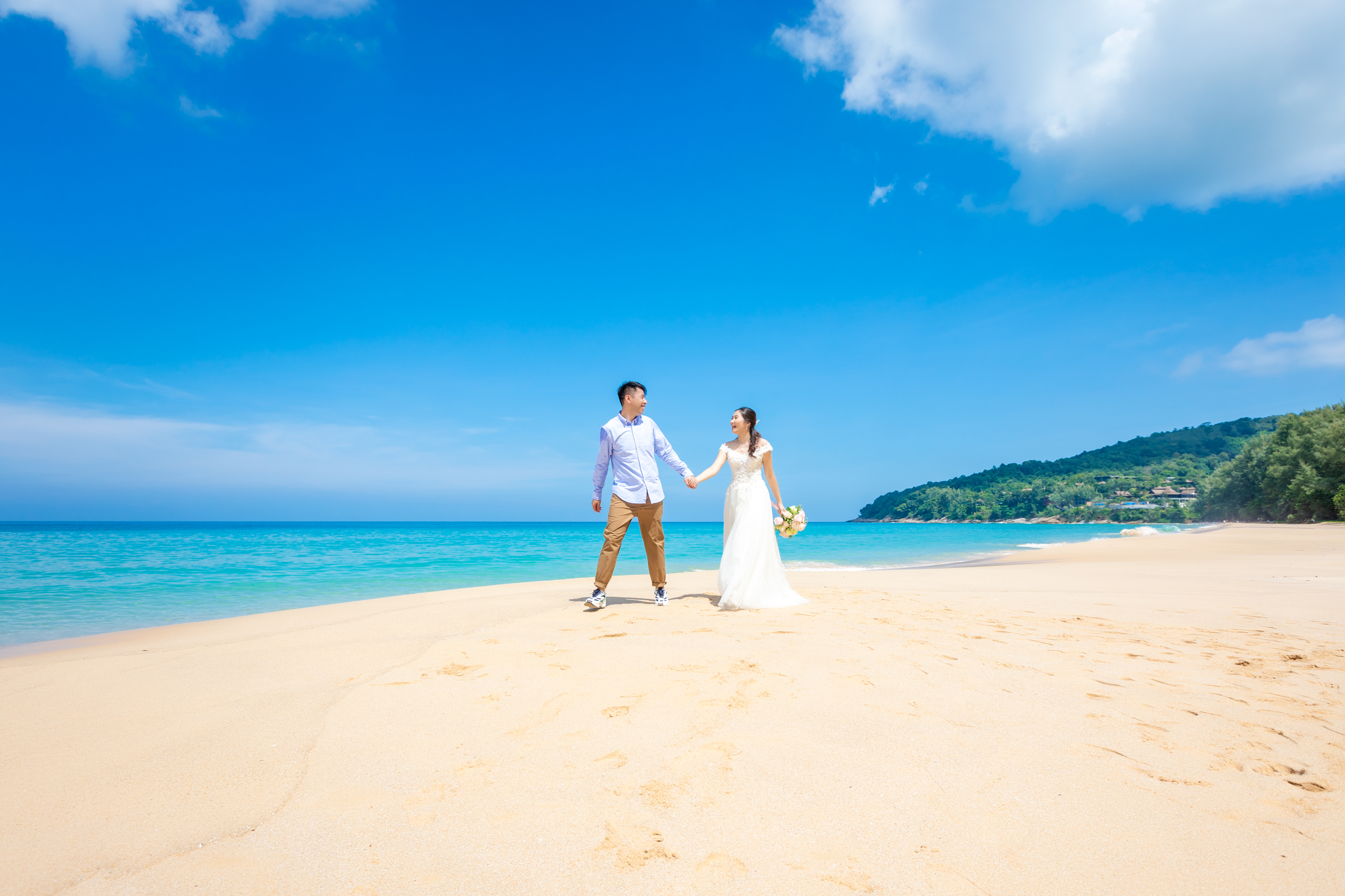 pre wedding photoshoot at naithon beach phuket