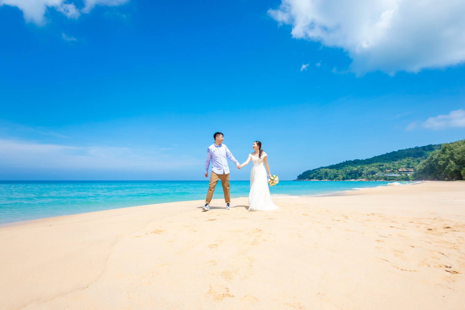 pre wedding photography at Naithon beach phuket