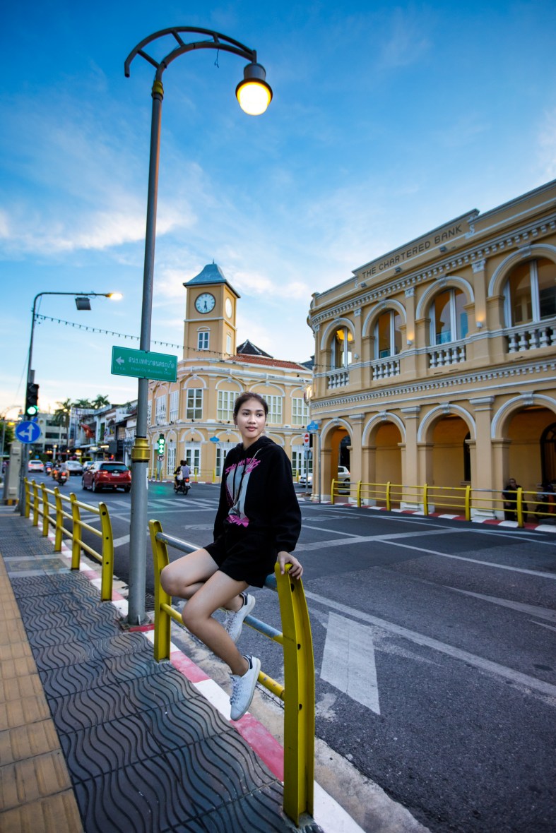 portrait photography at phuket old town