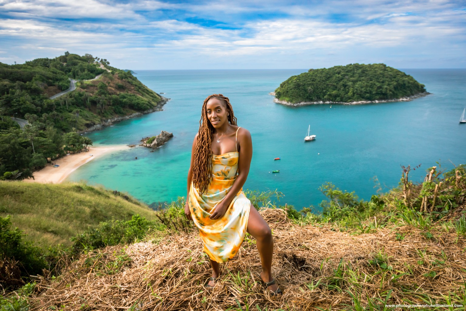 portrait photoshoot at windmill viewpoint Phuket