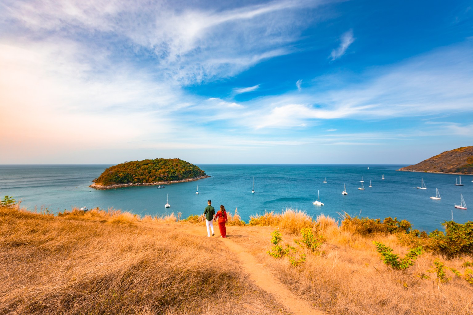 Honeymoon couple photoshoot at windmill viewpoint Phuket
