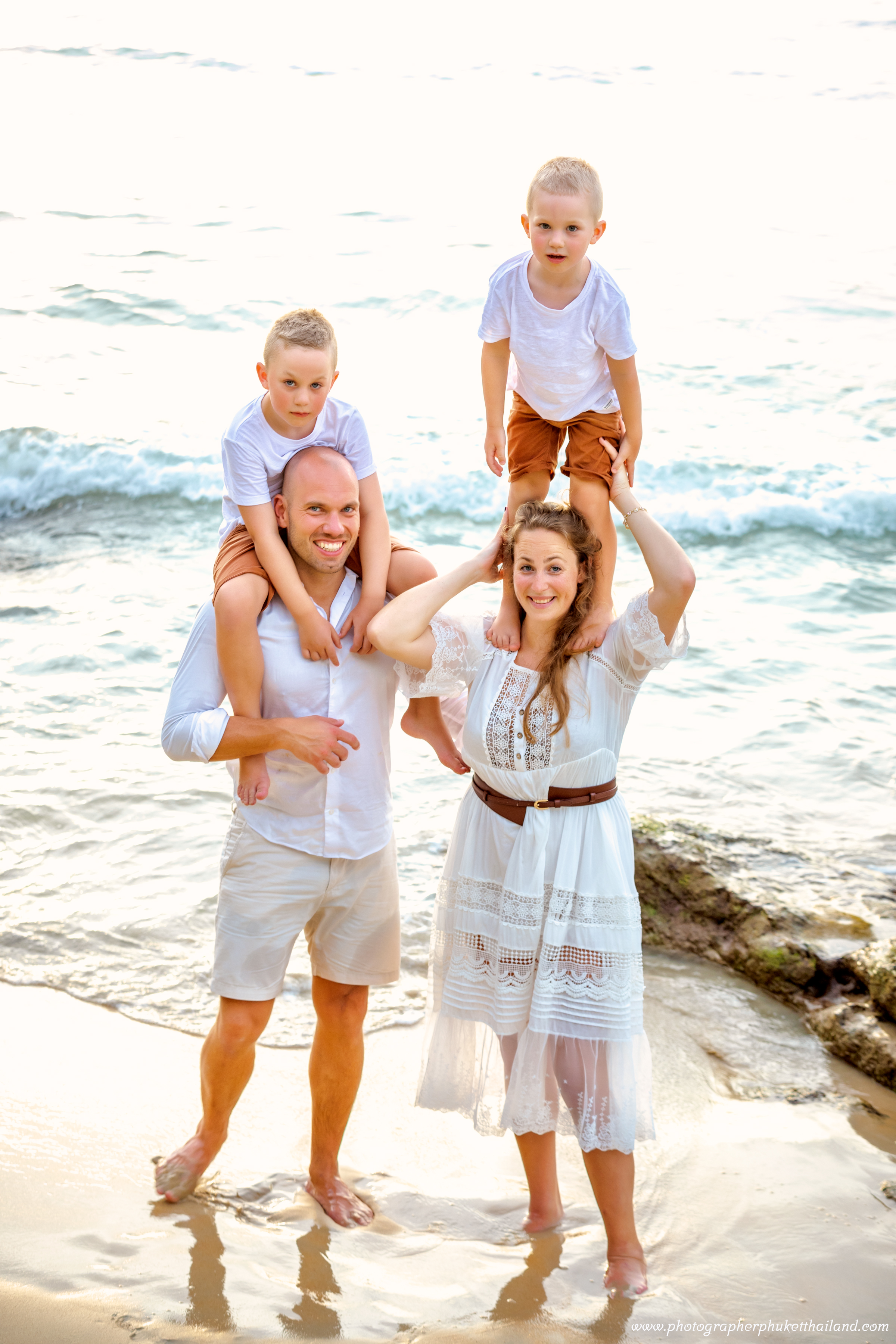 family photography at nai harn beach phuket