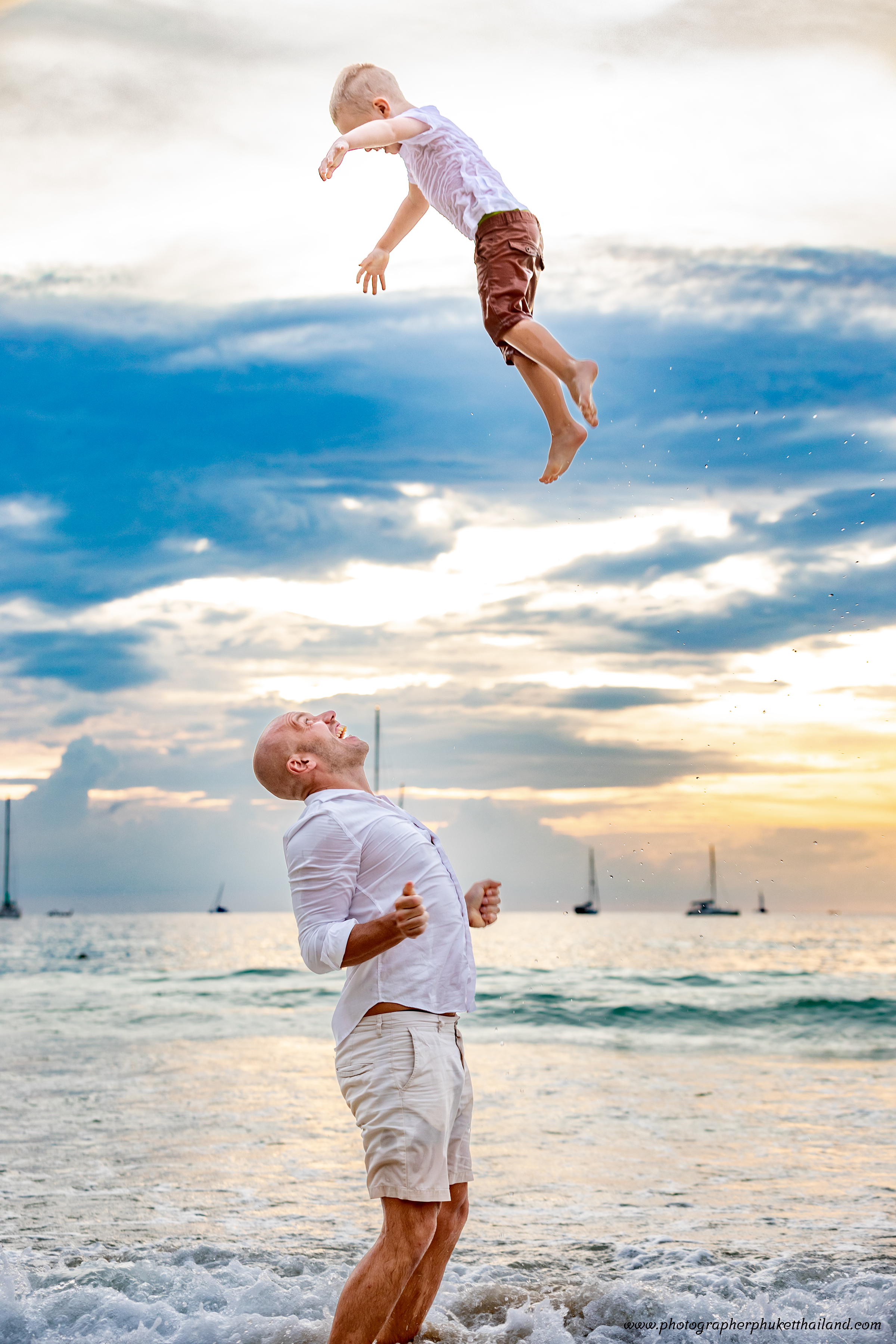 family photography at nai harn beach by phuket photographer