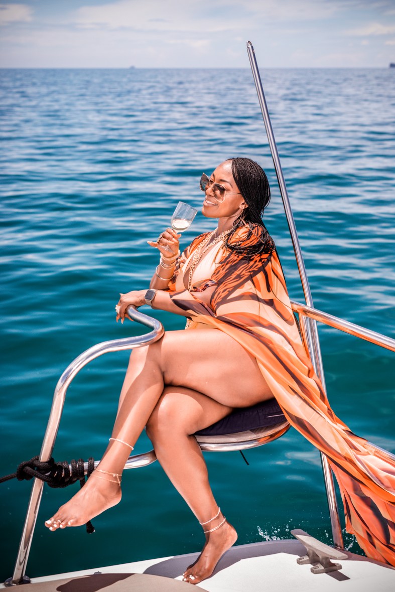 portrait photography on katamaran yacht