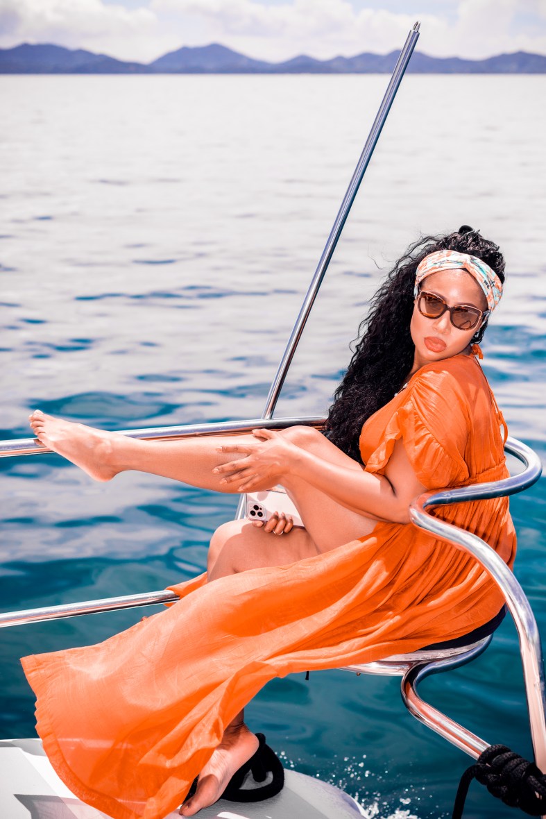 portrait photography on katamaran yacht