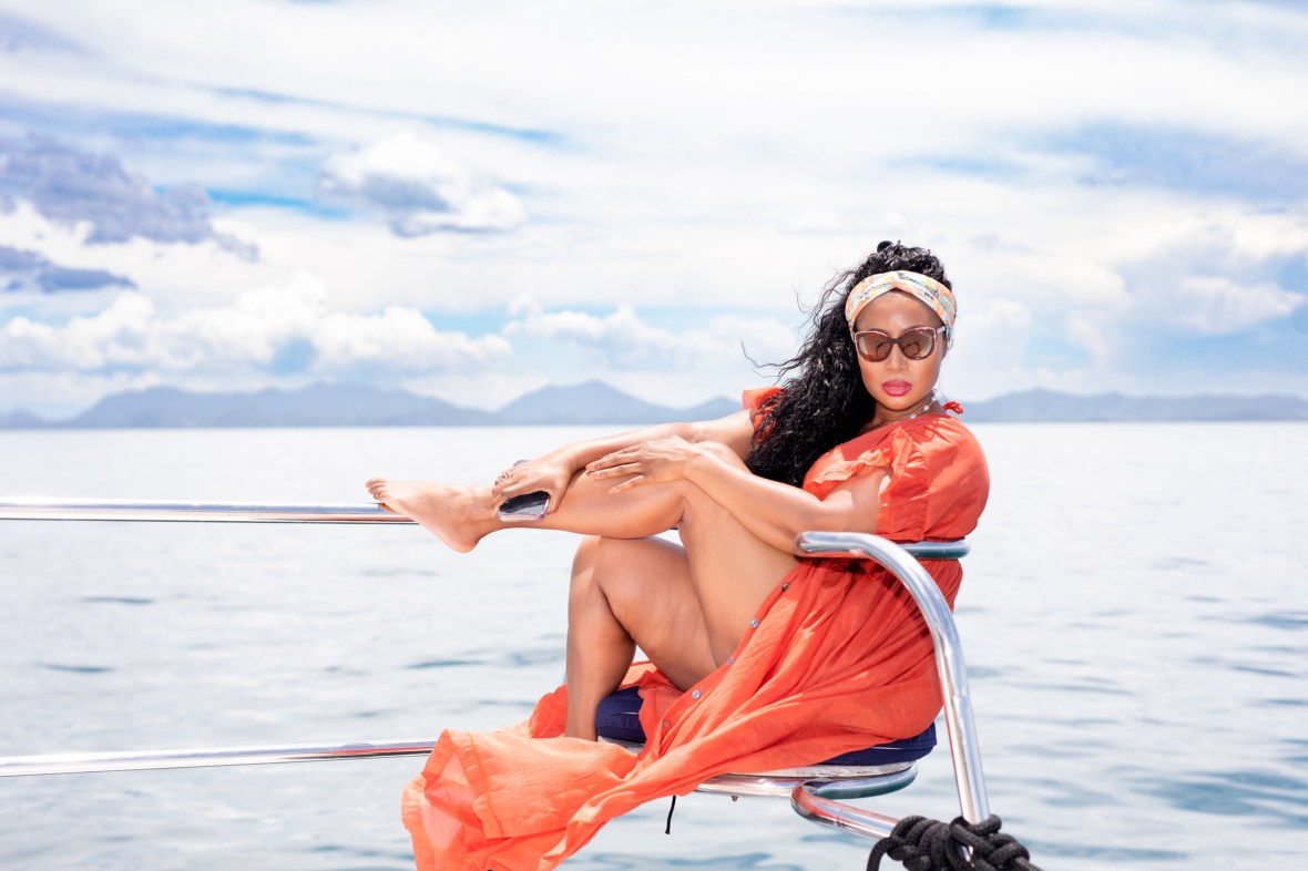 portrait photography on katamaran yacht