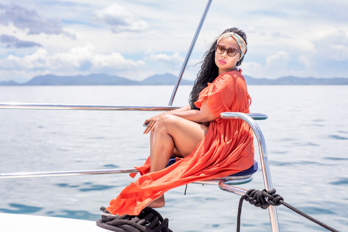 portrait photography on katamaran yacht