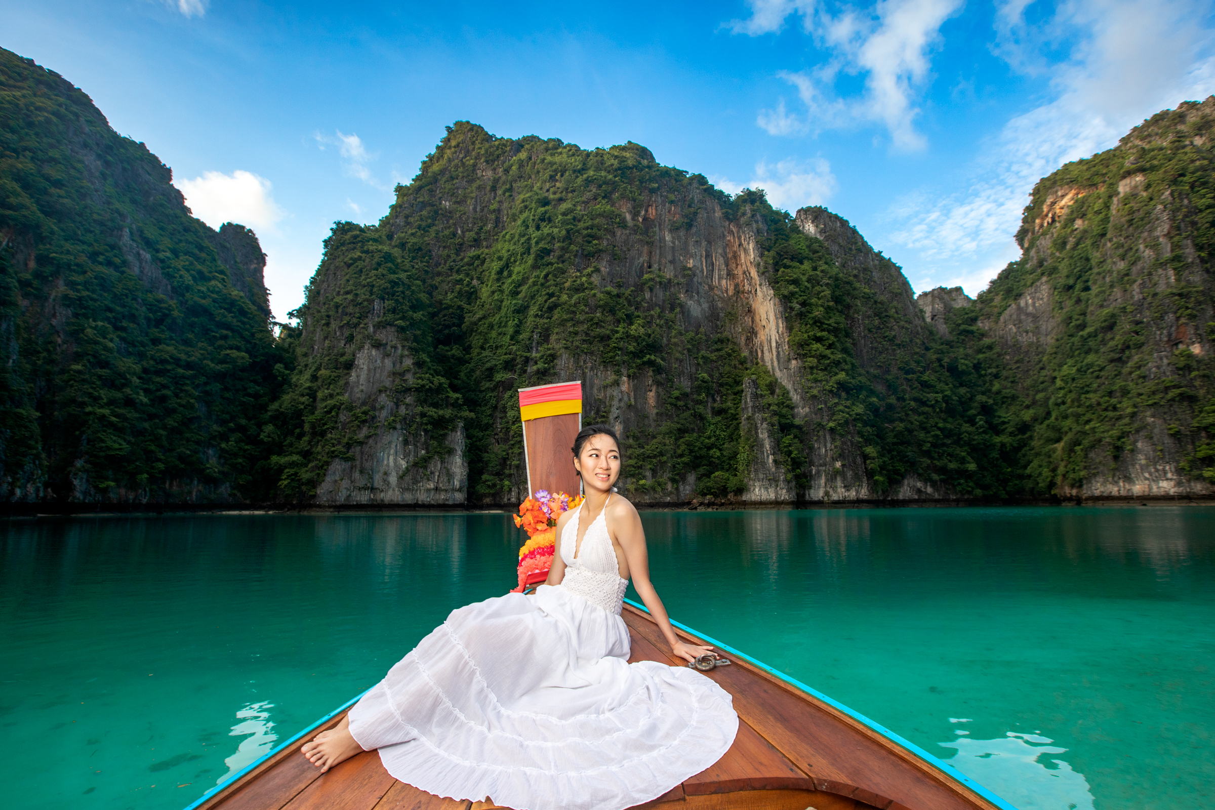 portrait photoshoot at Pileh lagoon Phi Phi island Krabi