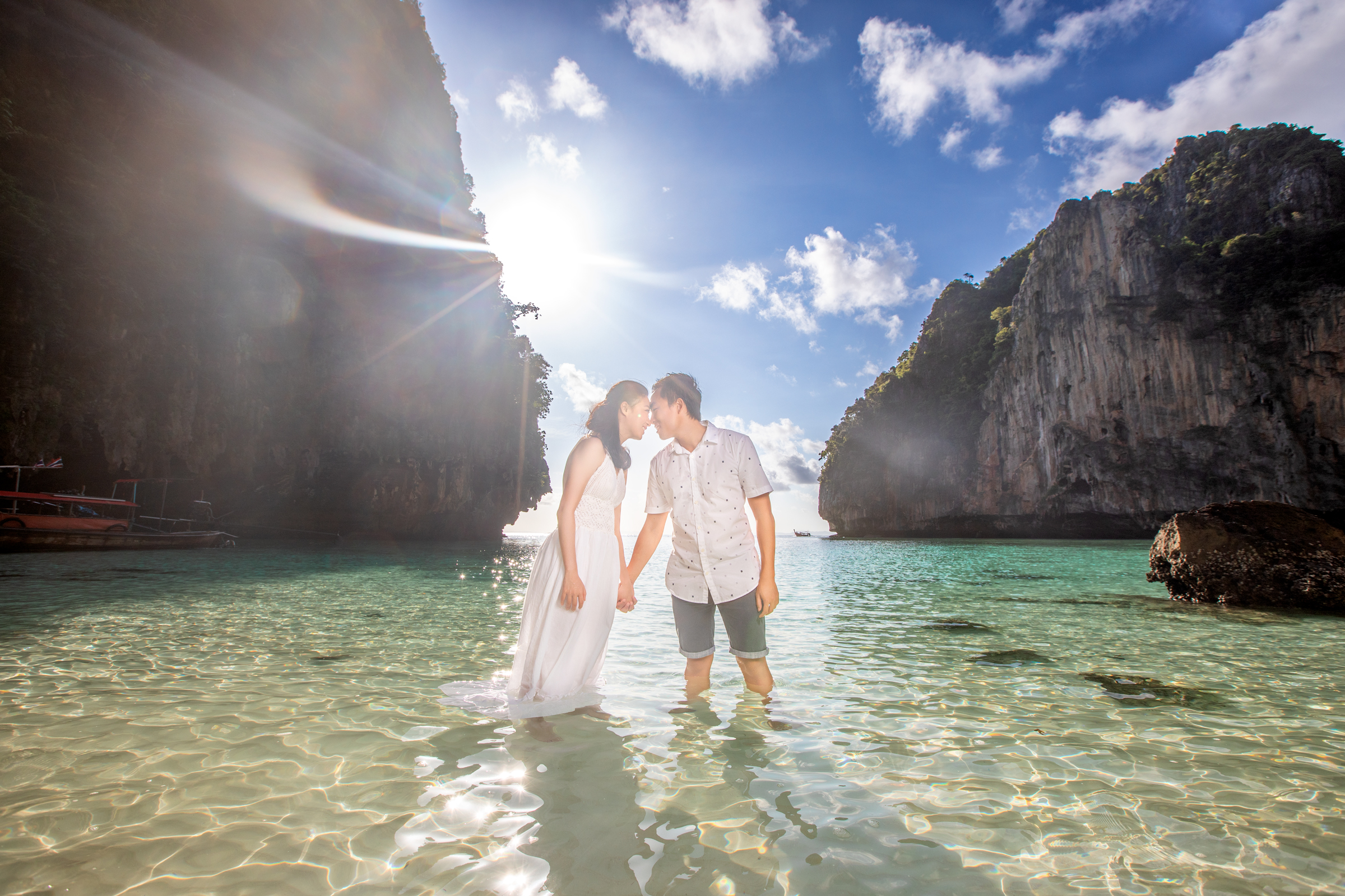 engagement photoshoot at Pileh lagoon Phi Phi island Krabi
