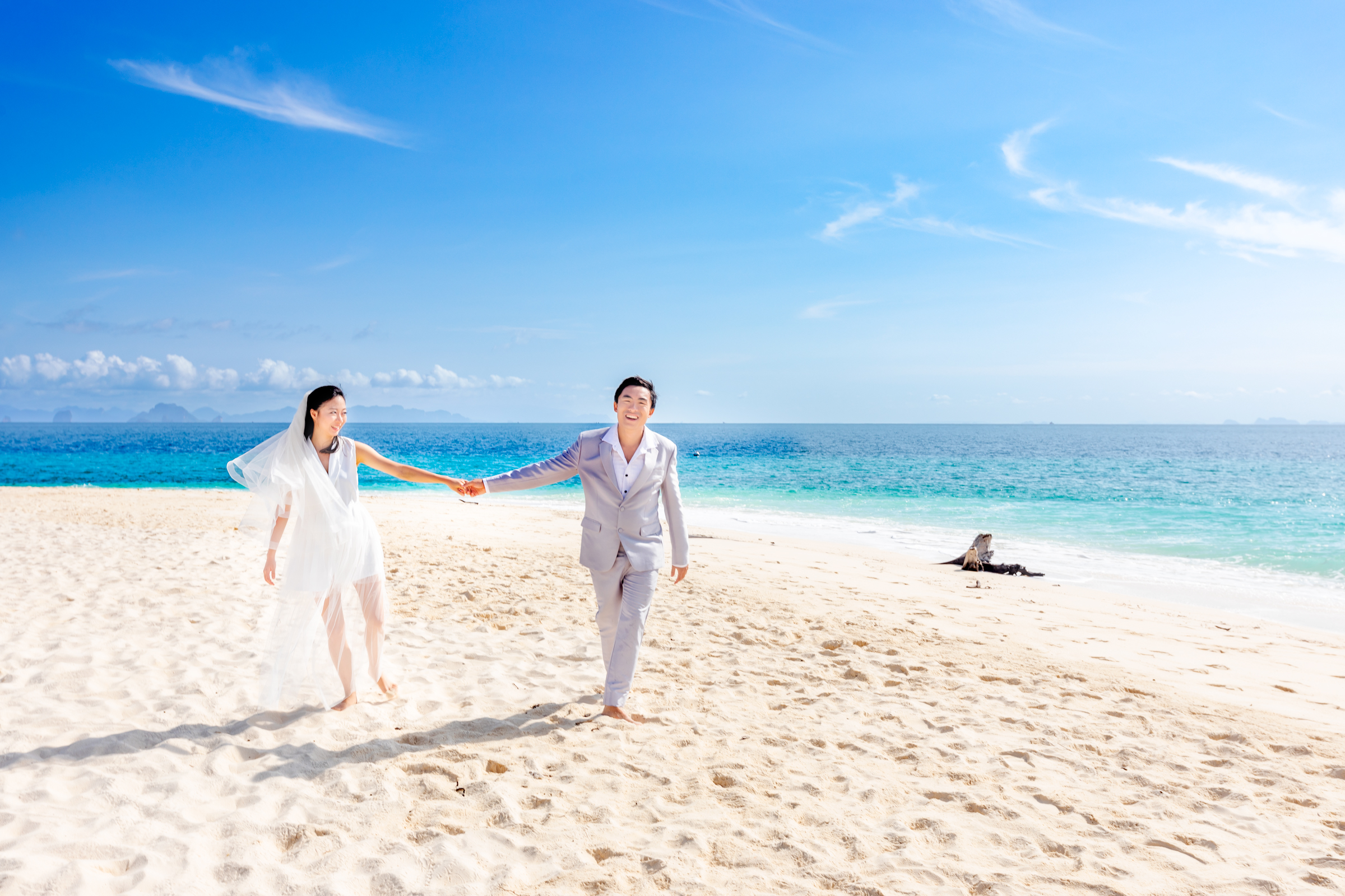 pre wedding photoshoot at Bamboo island Krabi