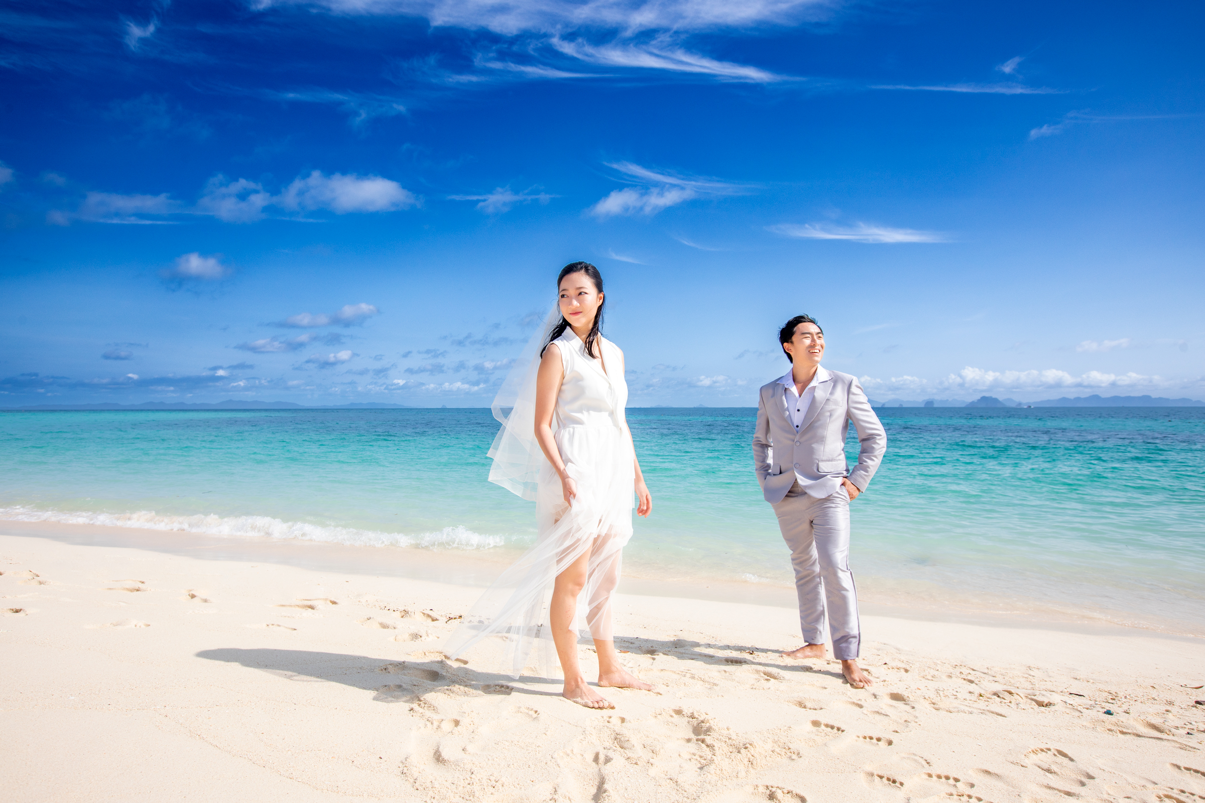 pre wedding photoshoot at Bamboo island Krabi