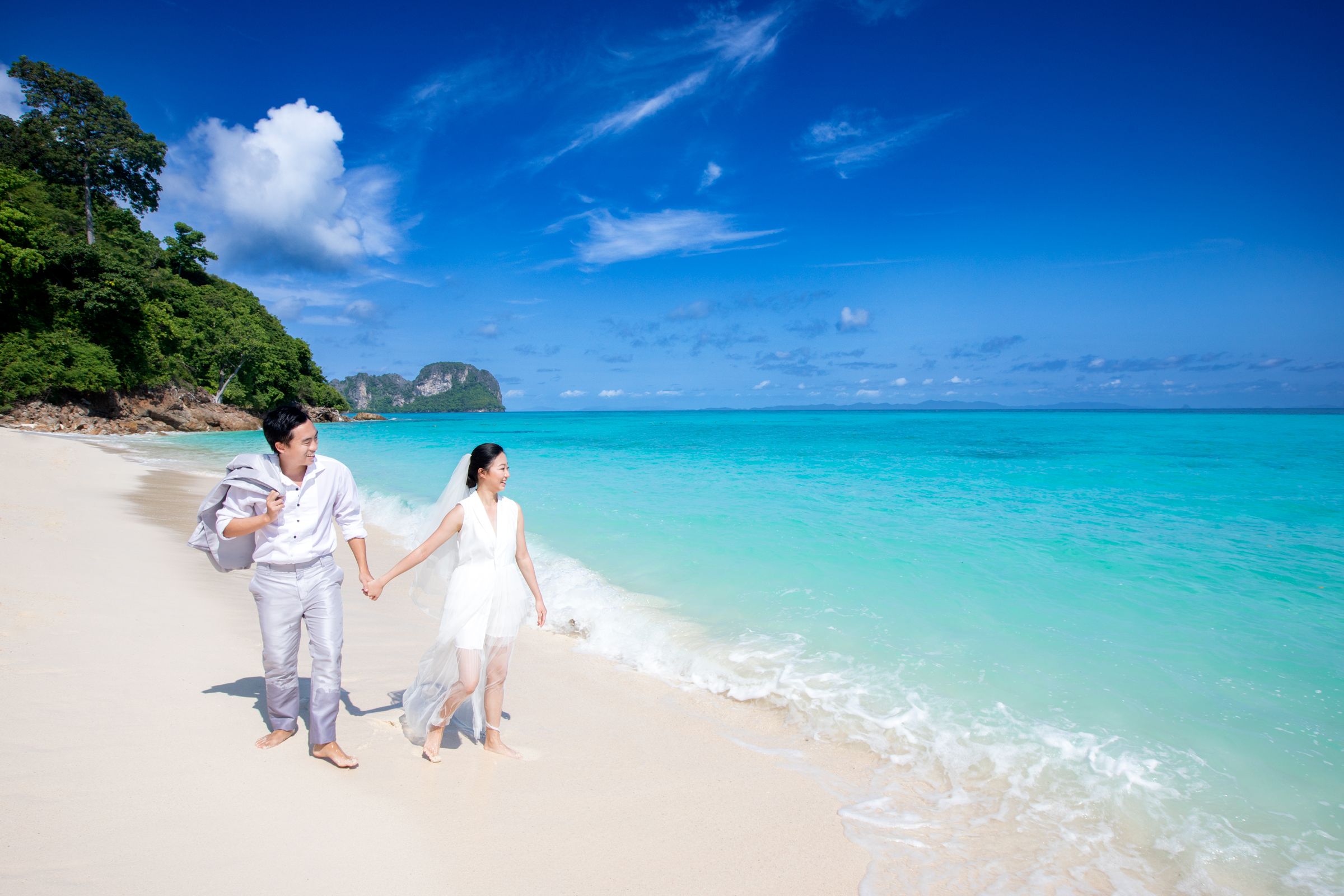 pre wedding photoshoot at Bamboo island Krabi