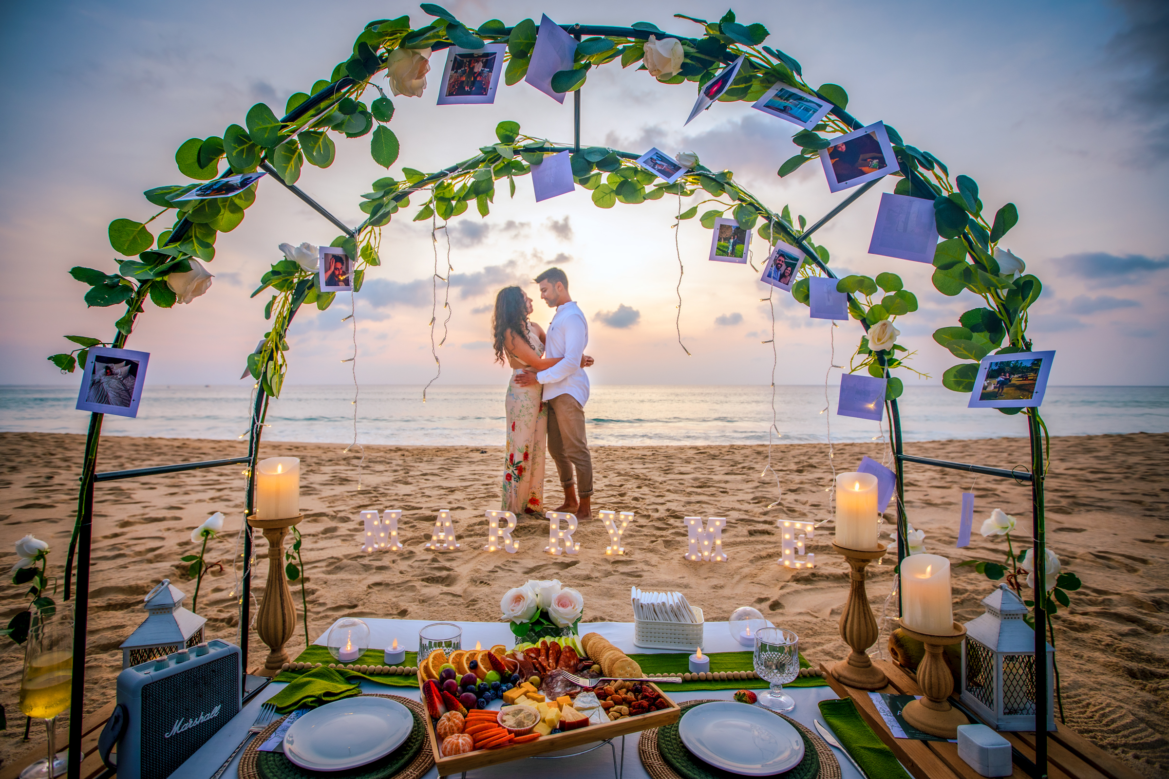 marriage proposal photoshoot at karon beach phuket