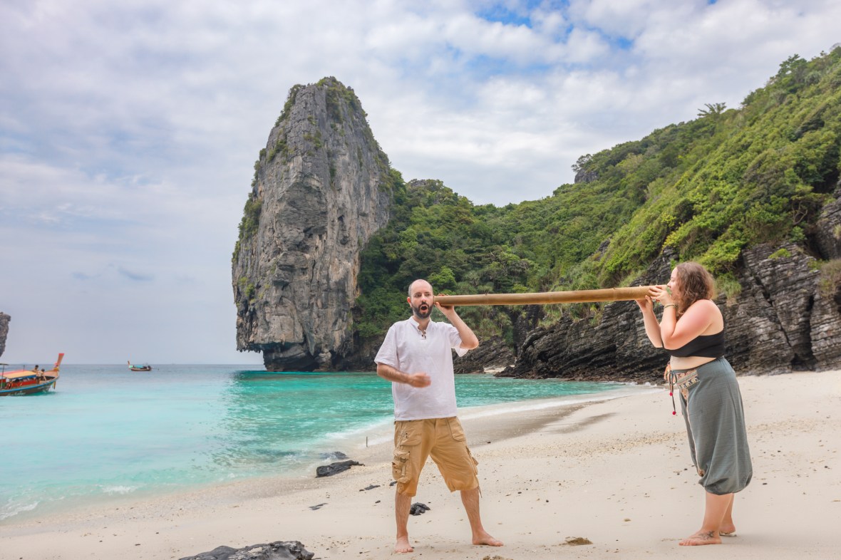 couple photography at nui bay phi phi island krabi