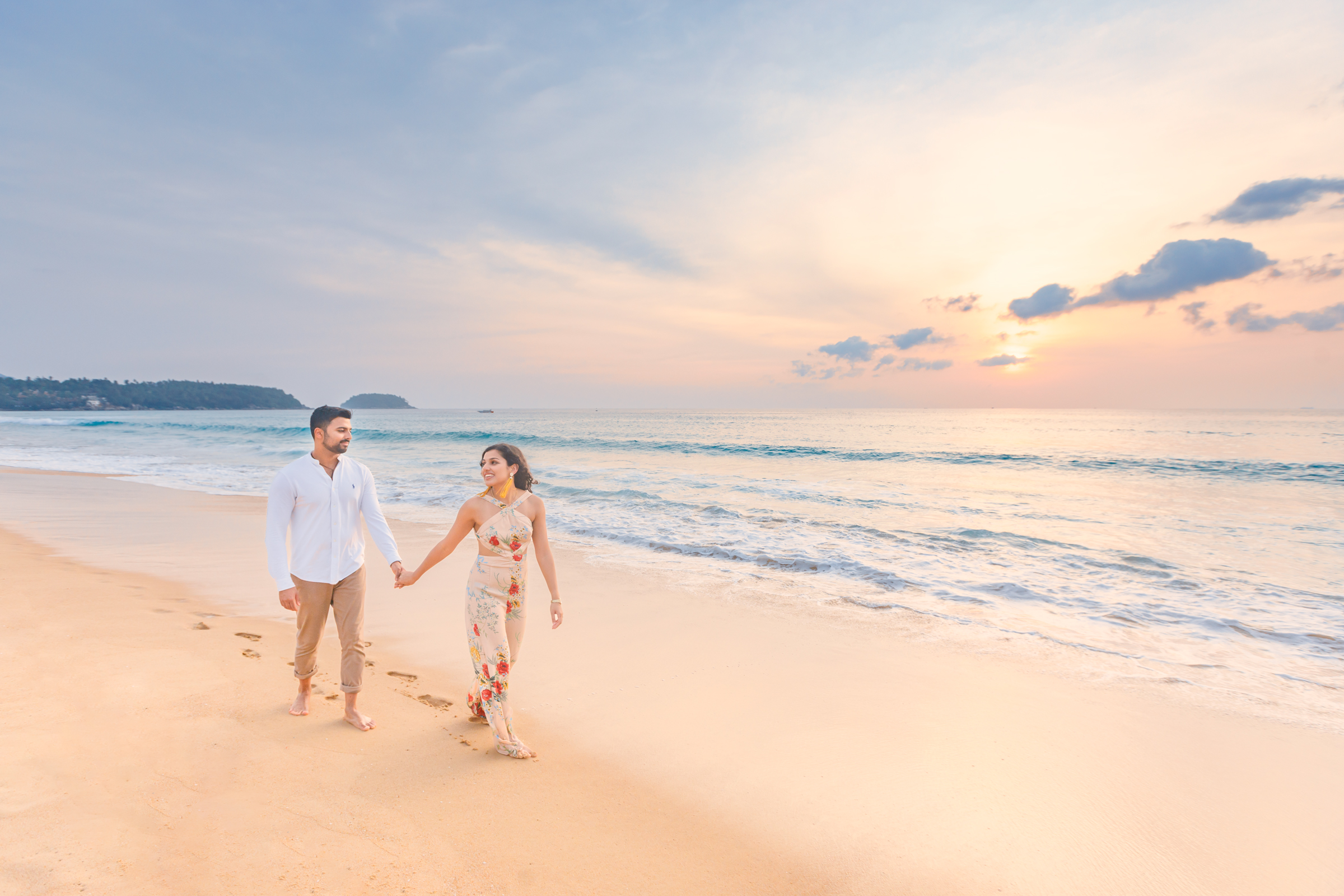 engagement photography at karon beach phuket