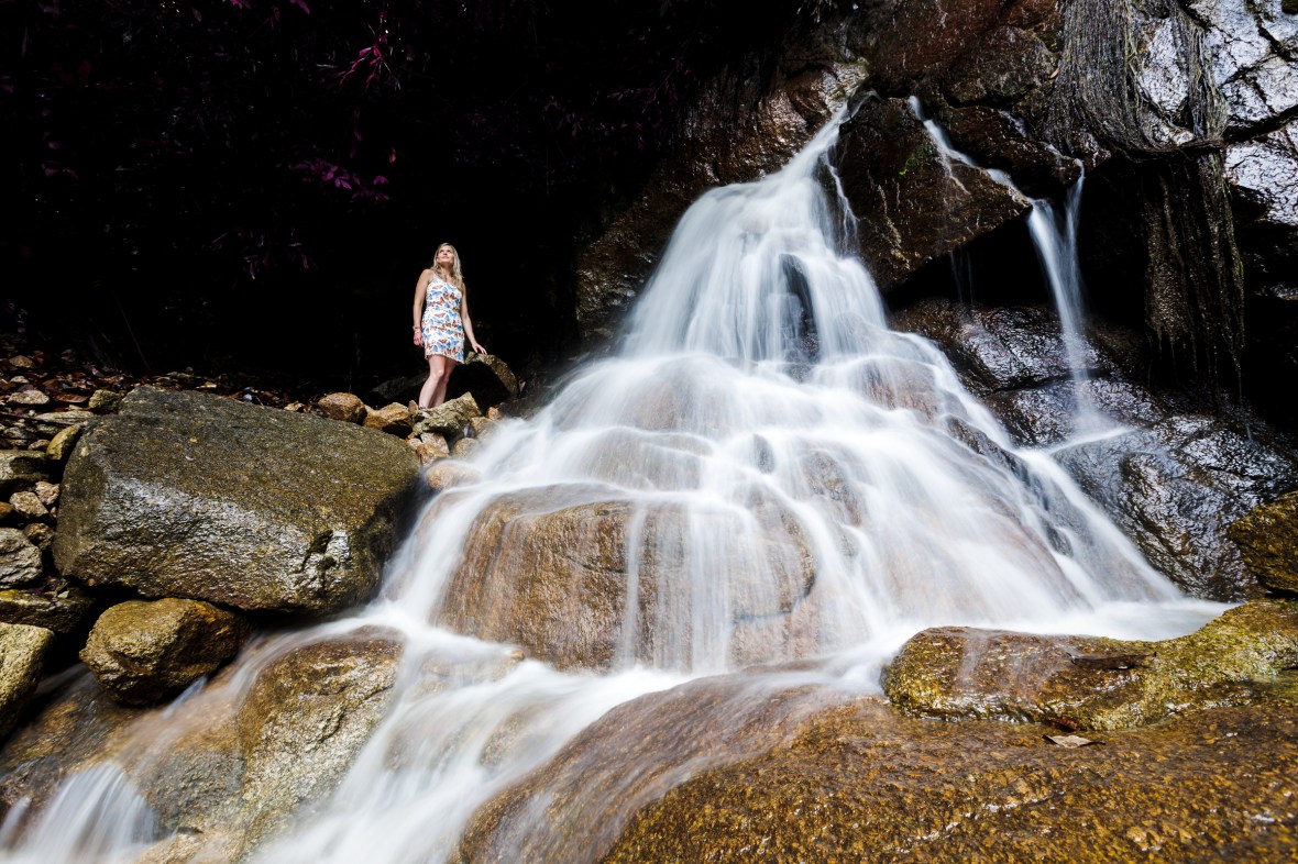 portrait photoshoot at kathu waterfall phuket