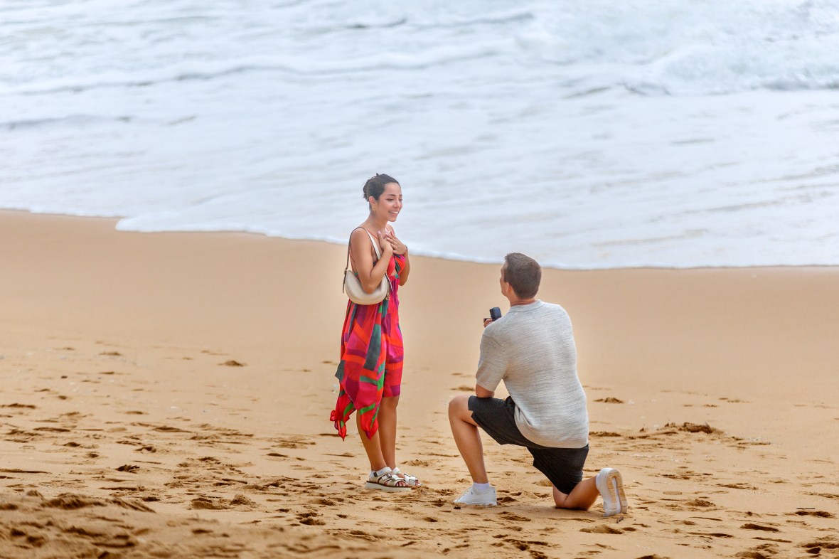 engagement photoshoot at mai khao beach phuket