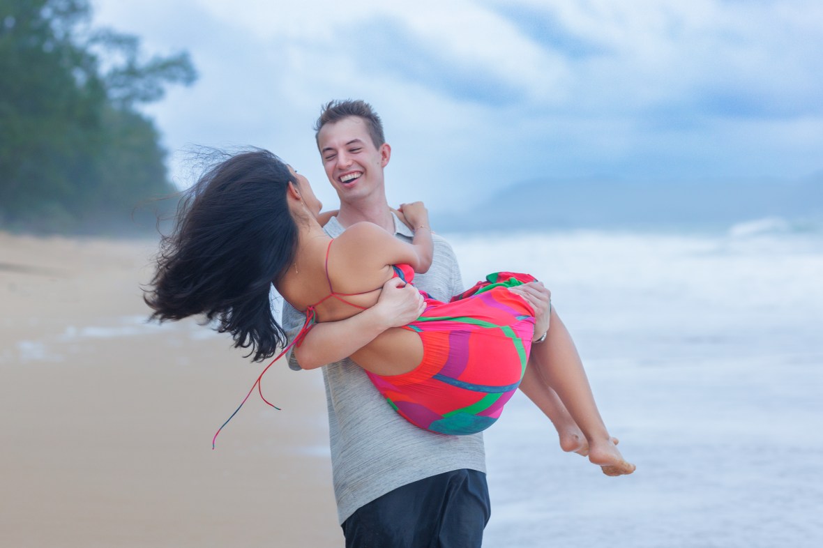 engagement photoshoot at mai khao beach phuket