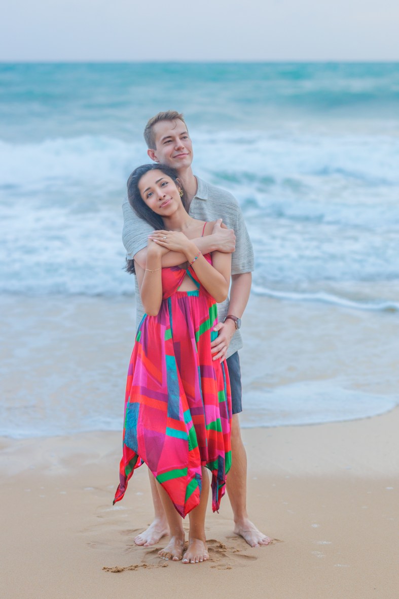 engagement photoshoot at mai khao beach phuket