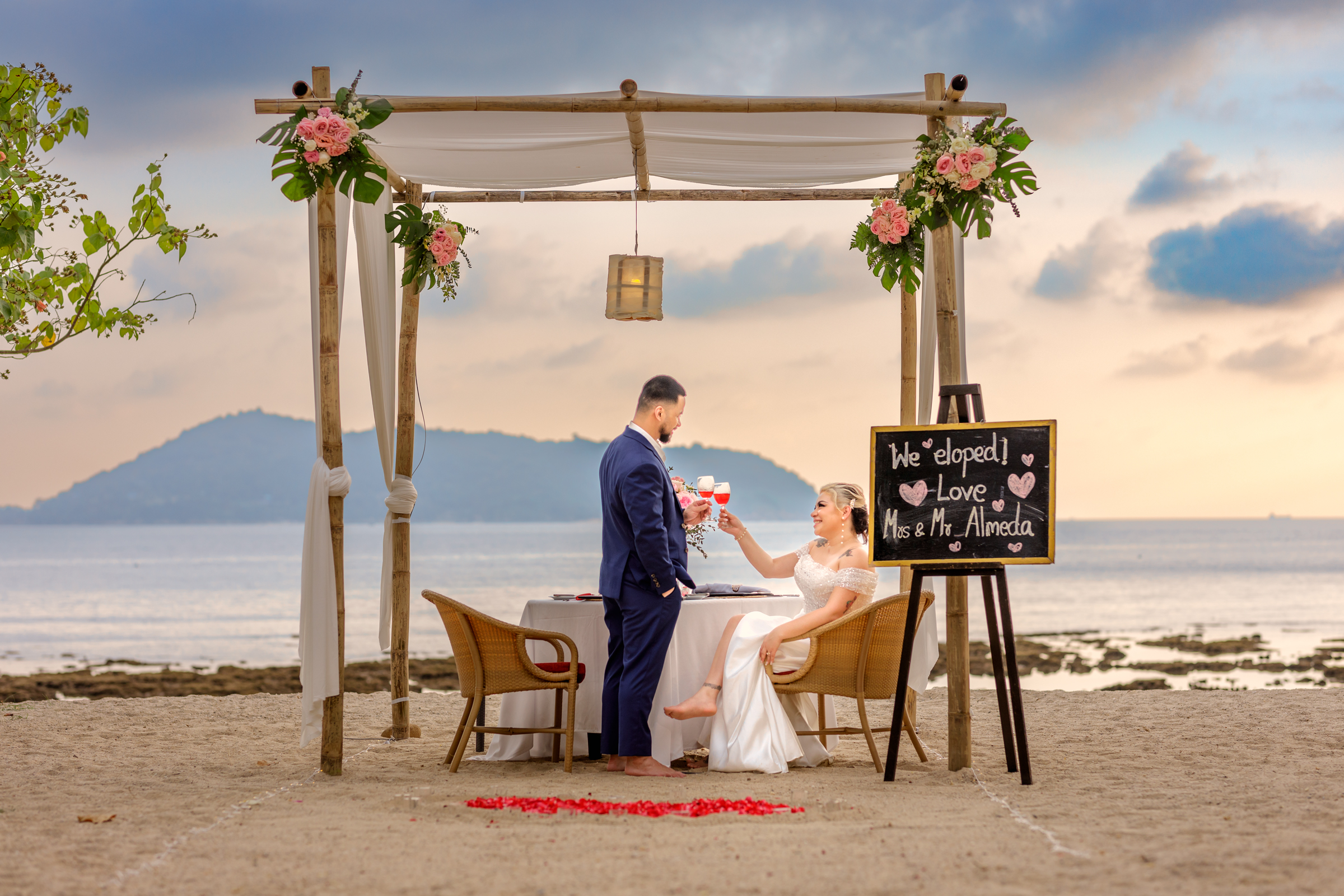 elopement wedding photoshoot at thavorn beach resort phuket