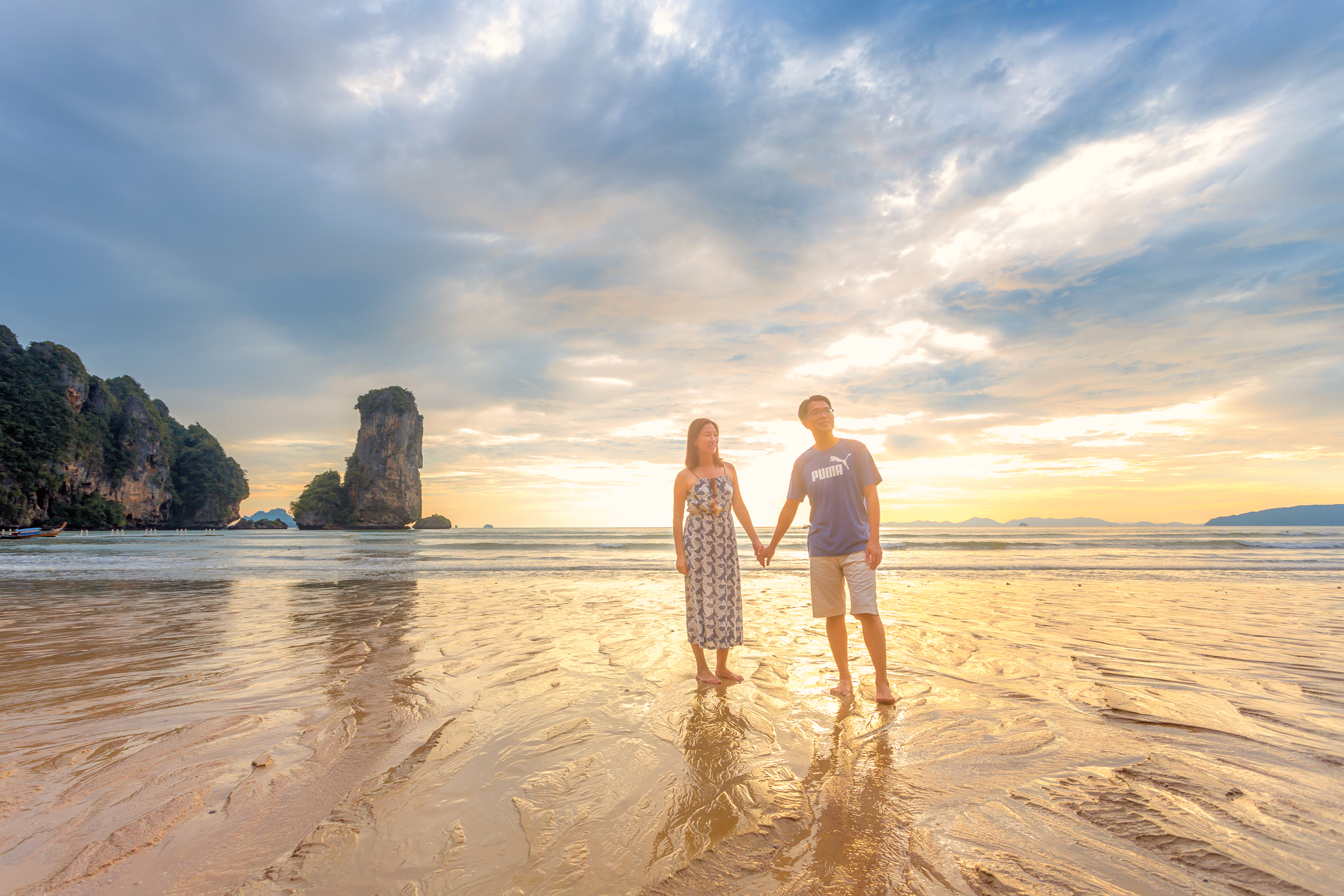 Couple Anniversary photoshoot at Pai Plong Beach Ao nang Krabi