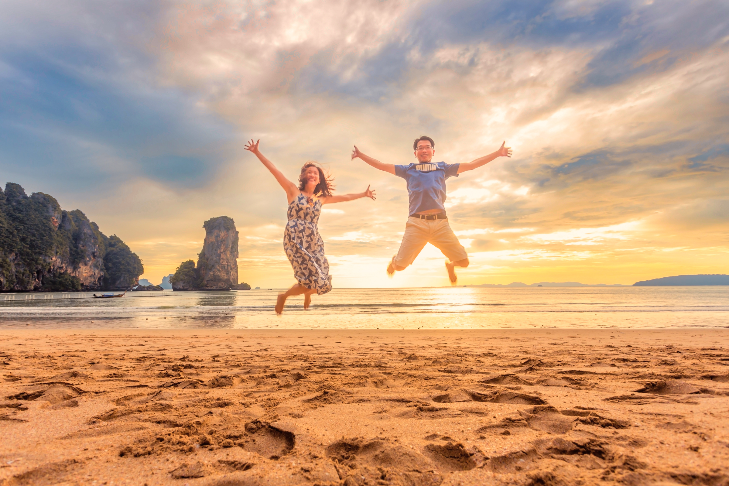 Couple Anniversary photoshoot at Pai Plong Beach Ao nang Krabi