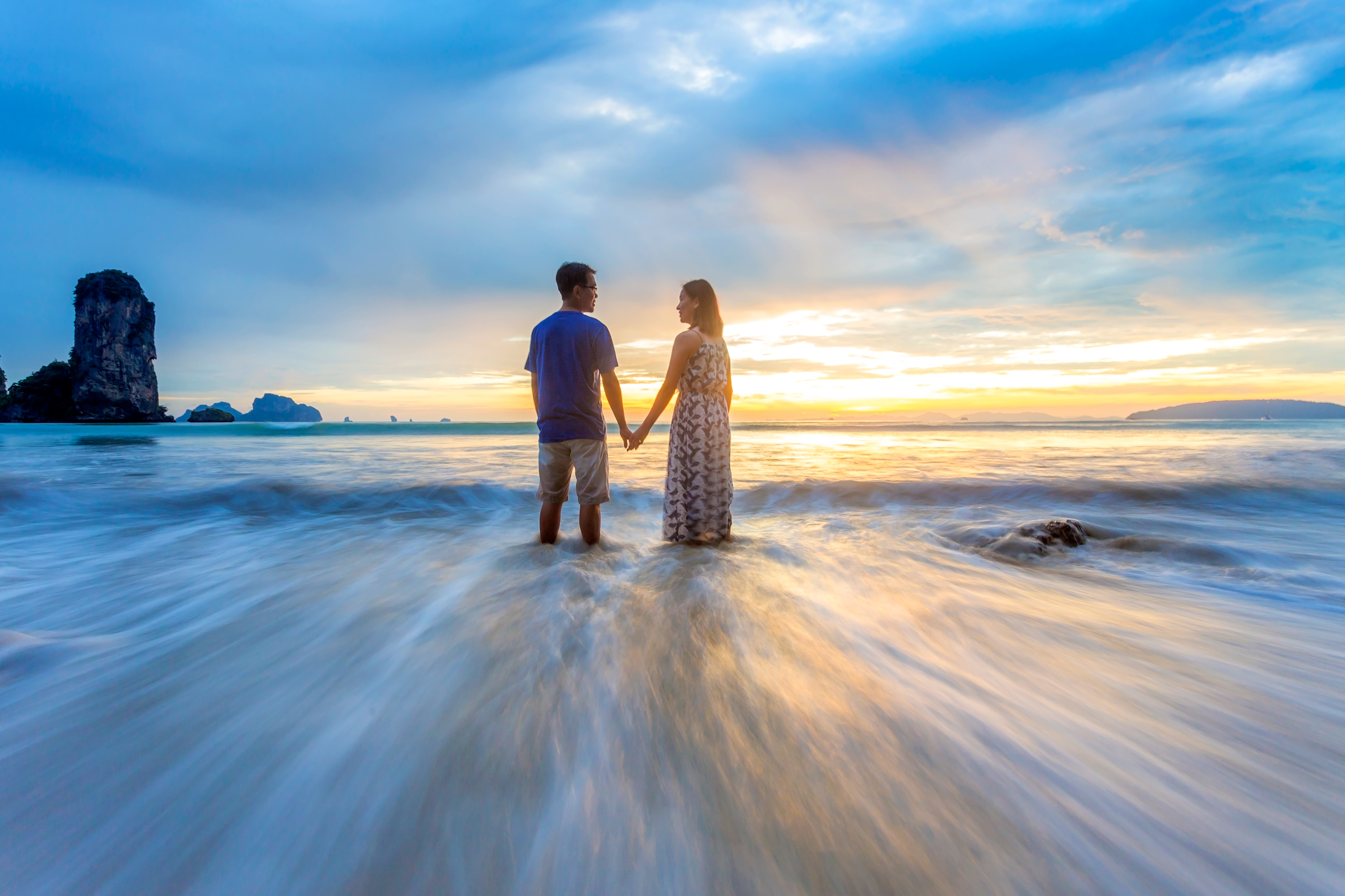 Couple Anniversary photoshoot at Pai Plong Beach Ao nang Krabi