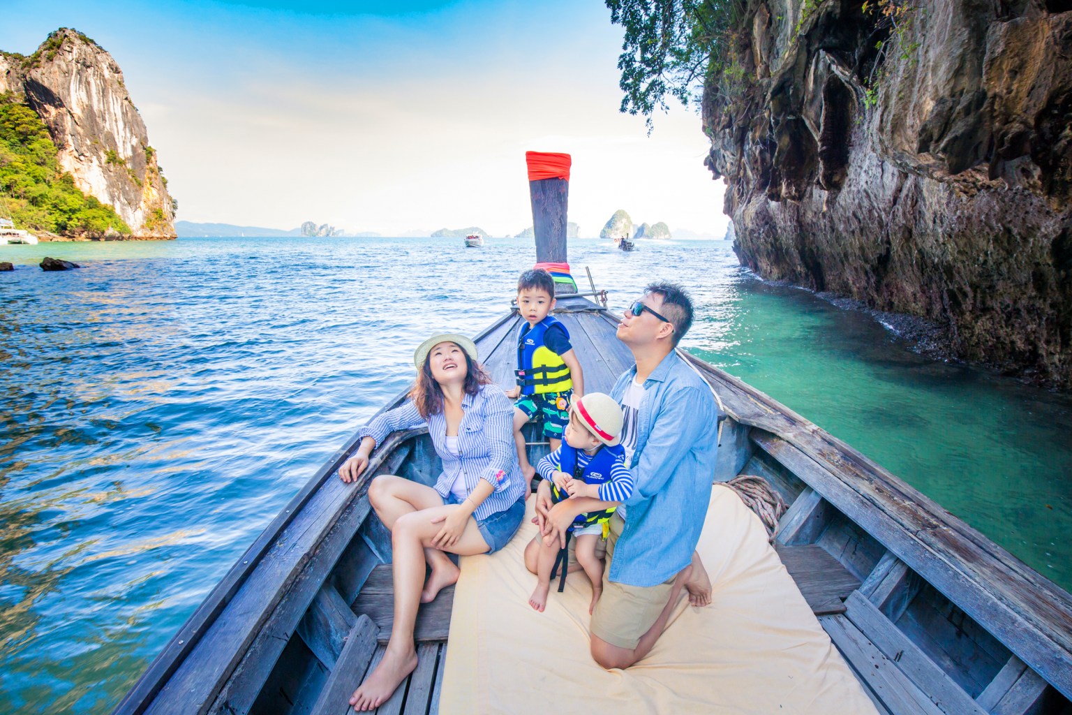 family photoshoot at Koh Hong Krabi Thailand