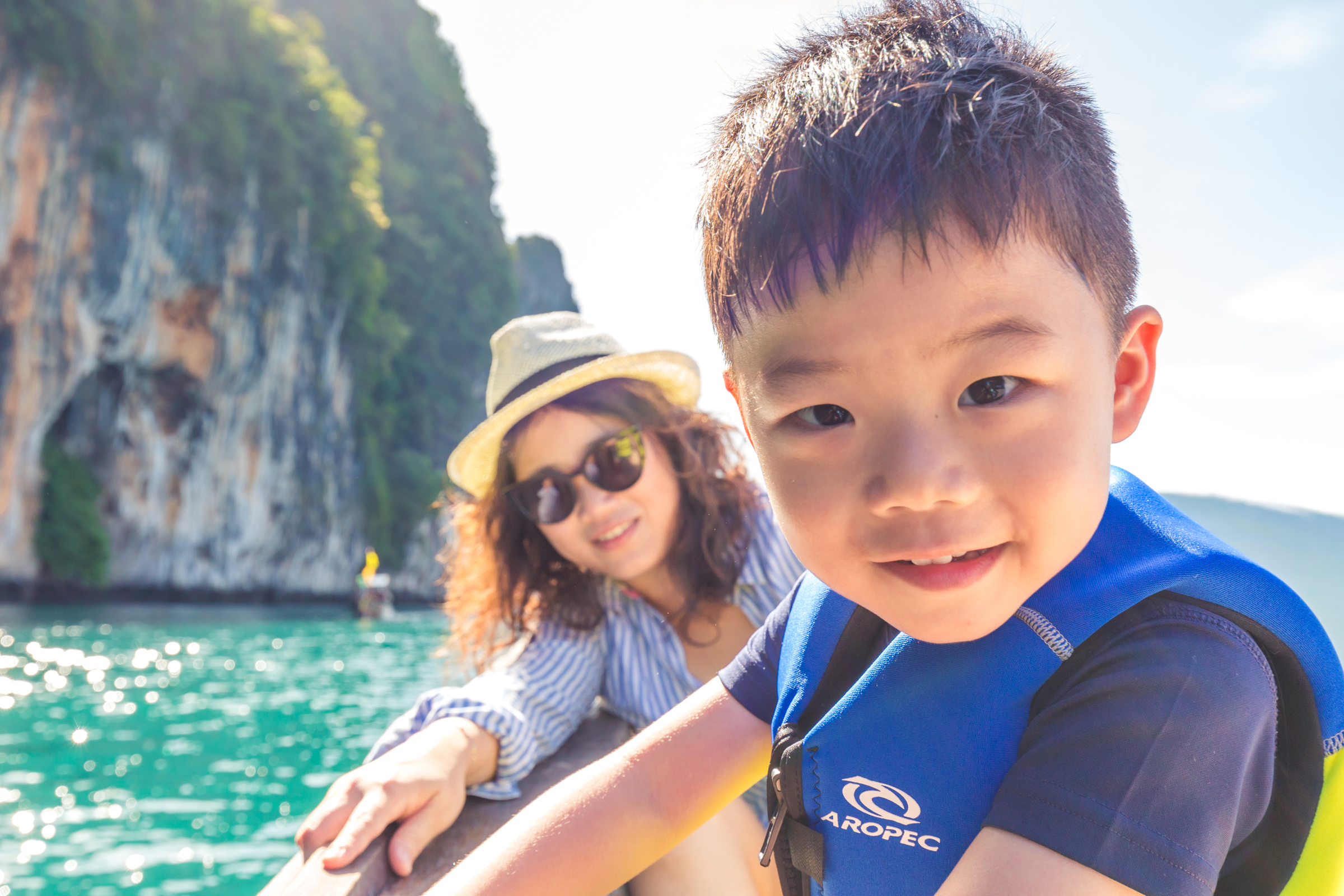 family photoshoot at Koh Hong Krabi Thailand