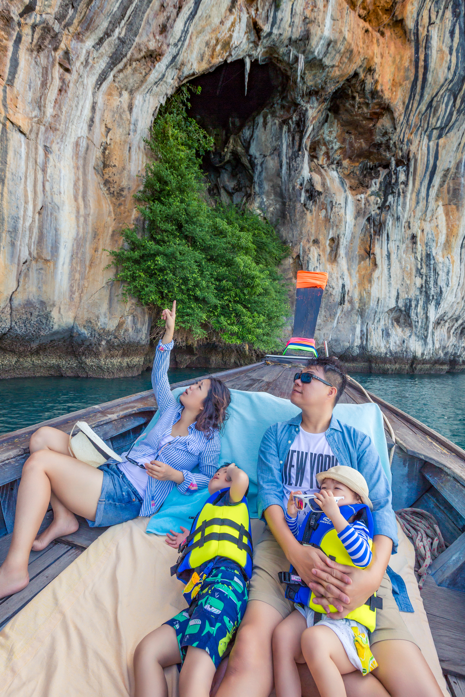 family photoshoot at Koh Hong Krabi Thailand