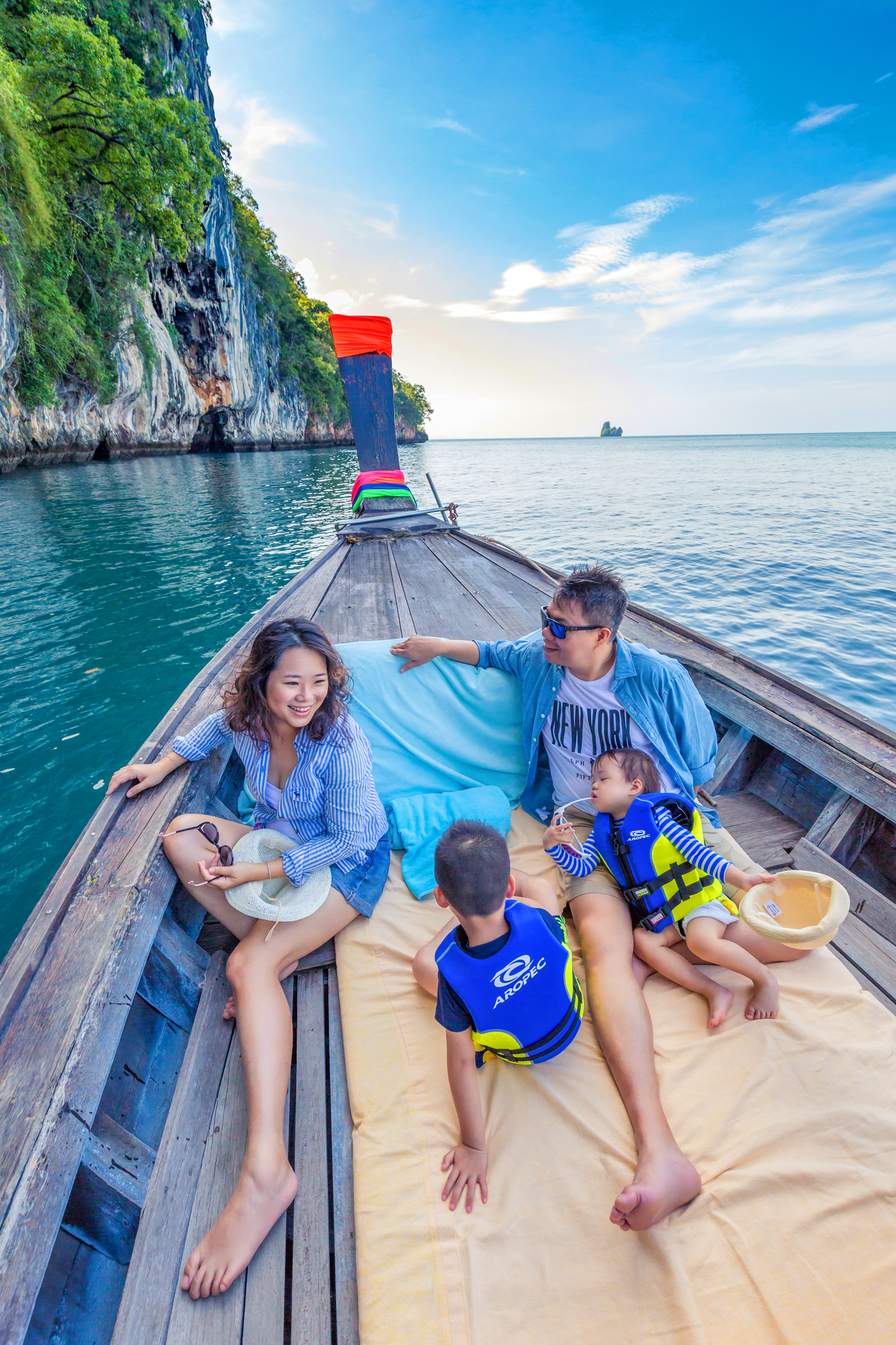 family photoshoot at Koh Hong Krabi Thailand