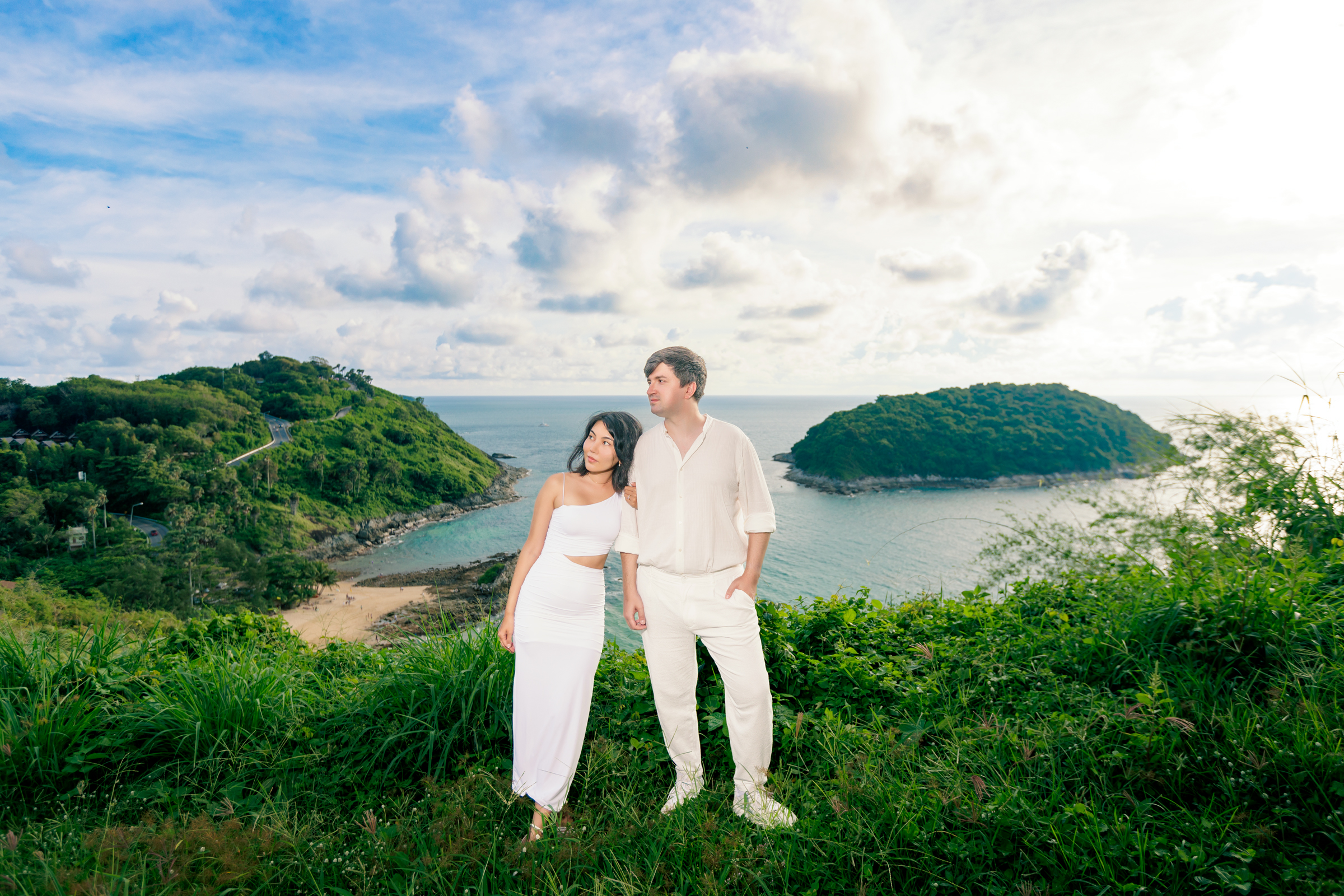 couple photoshoot at windmill viewpoint phuket