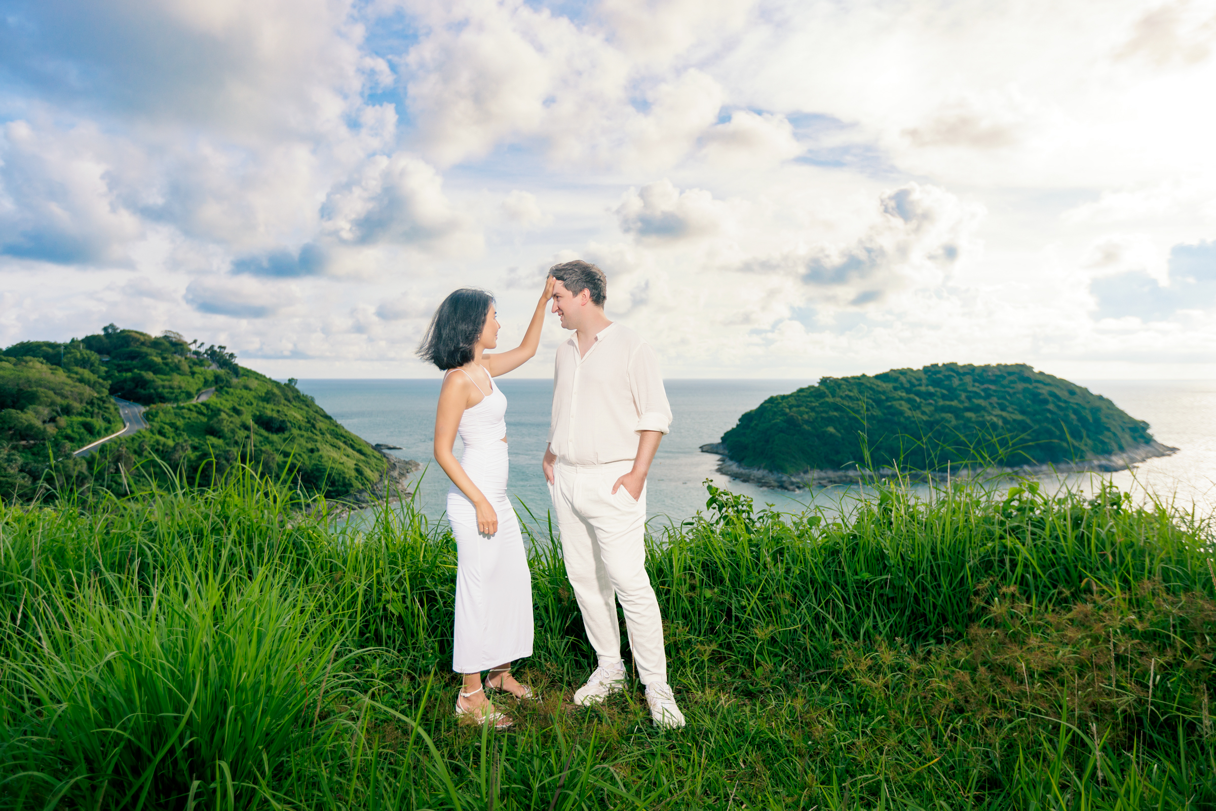 couple photoshoot at windmill viewpoint phuket