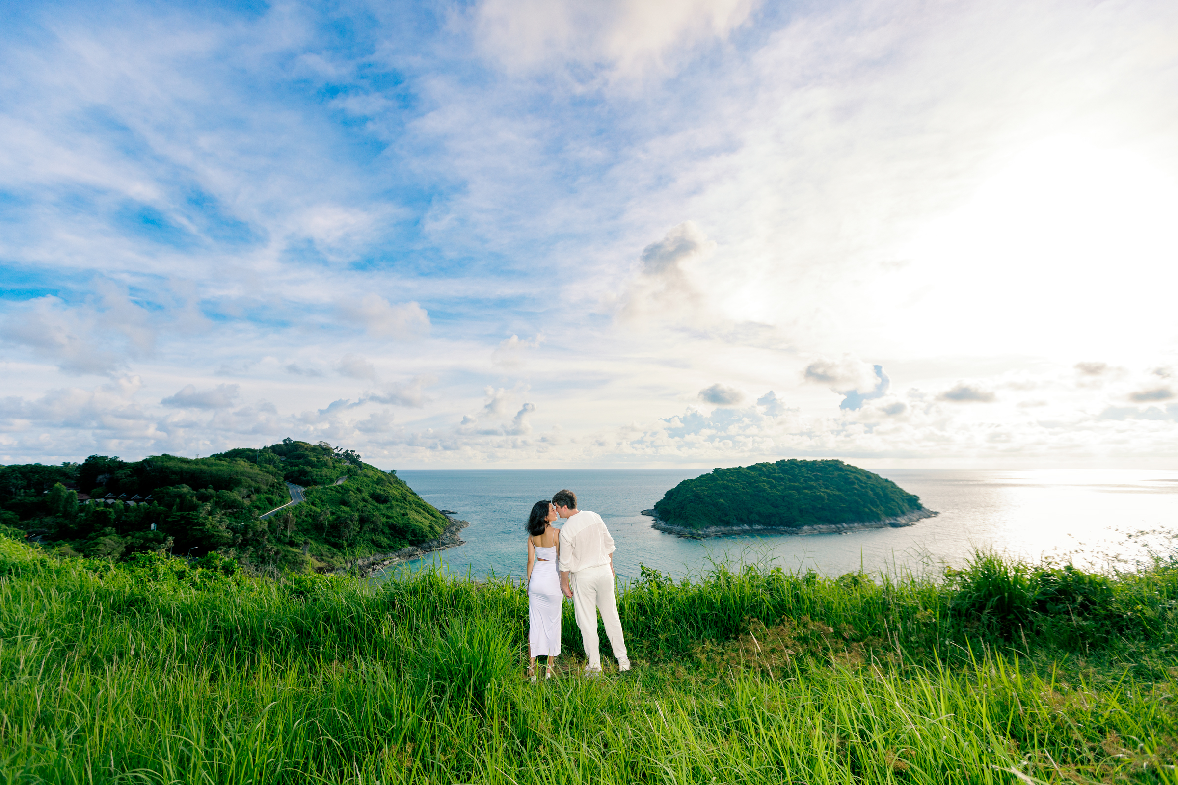 couple photoshoot at windmill viewpoint phuket