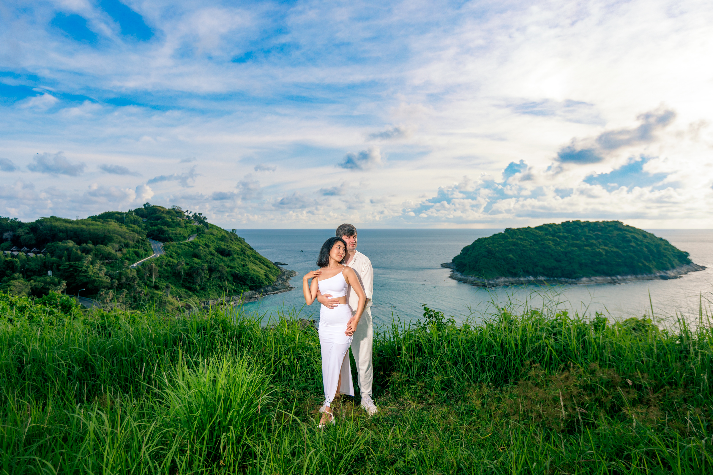 couple photoshoot at windmill viewpoint phuket