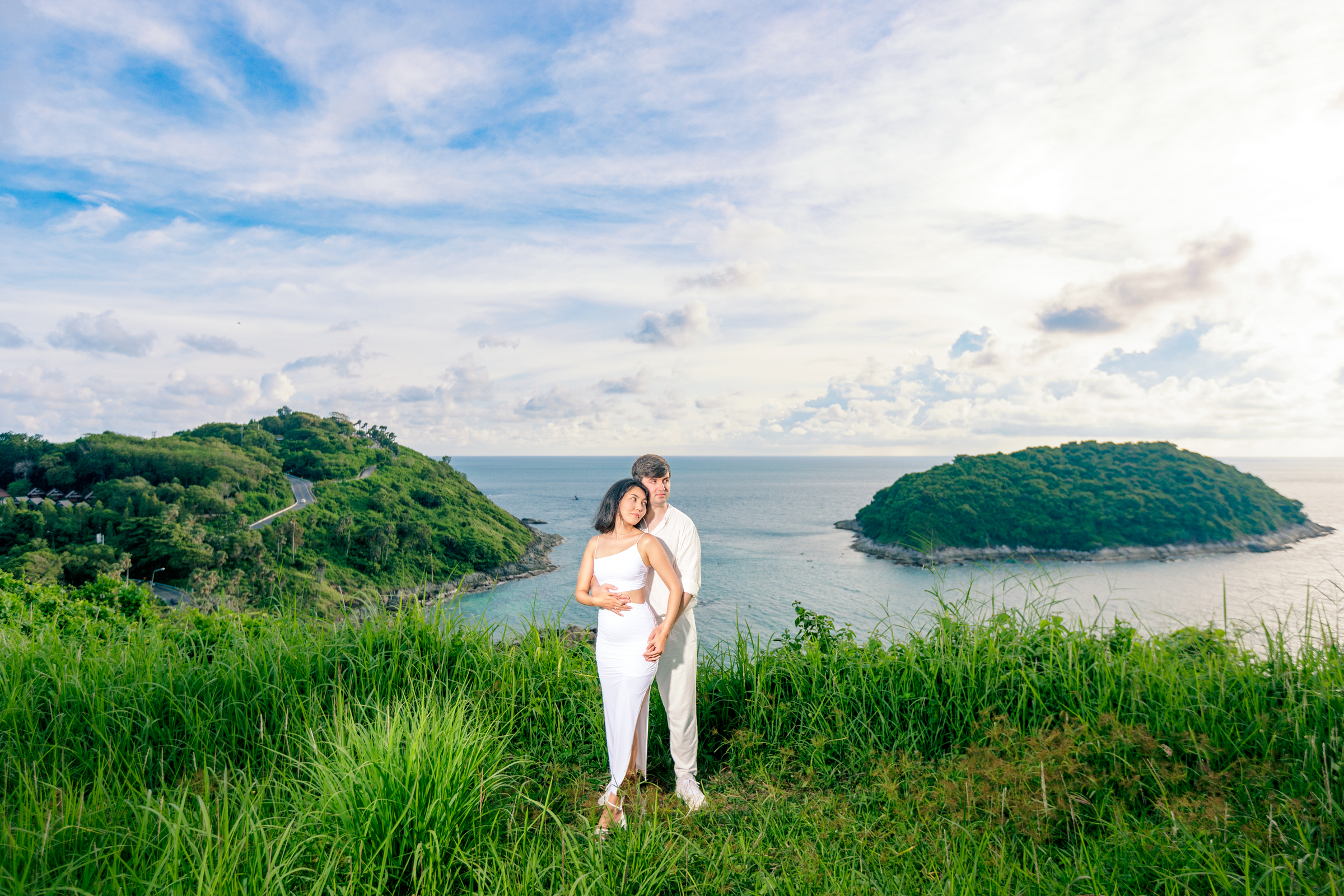 couple photoshoot at windmill viewpoint phuket