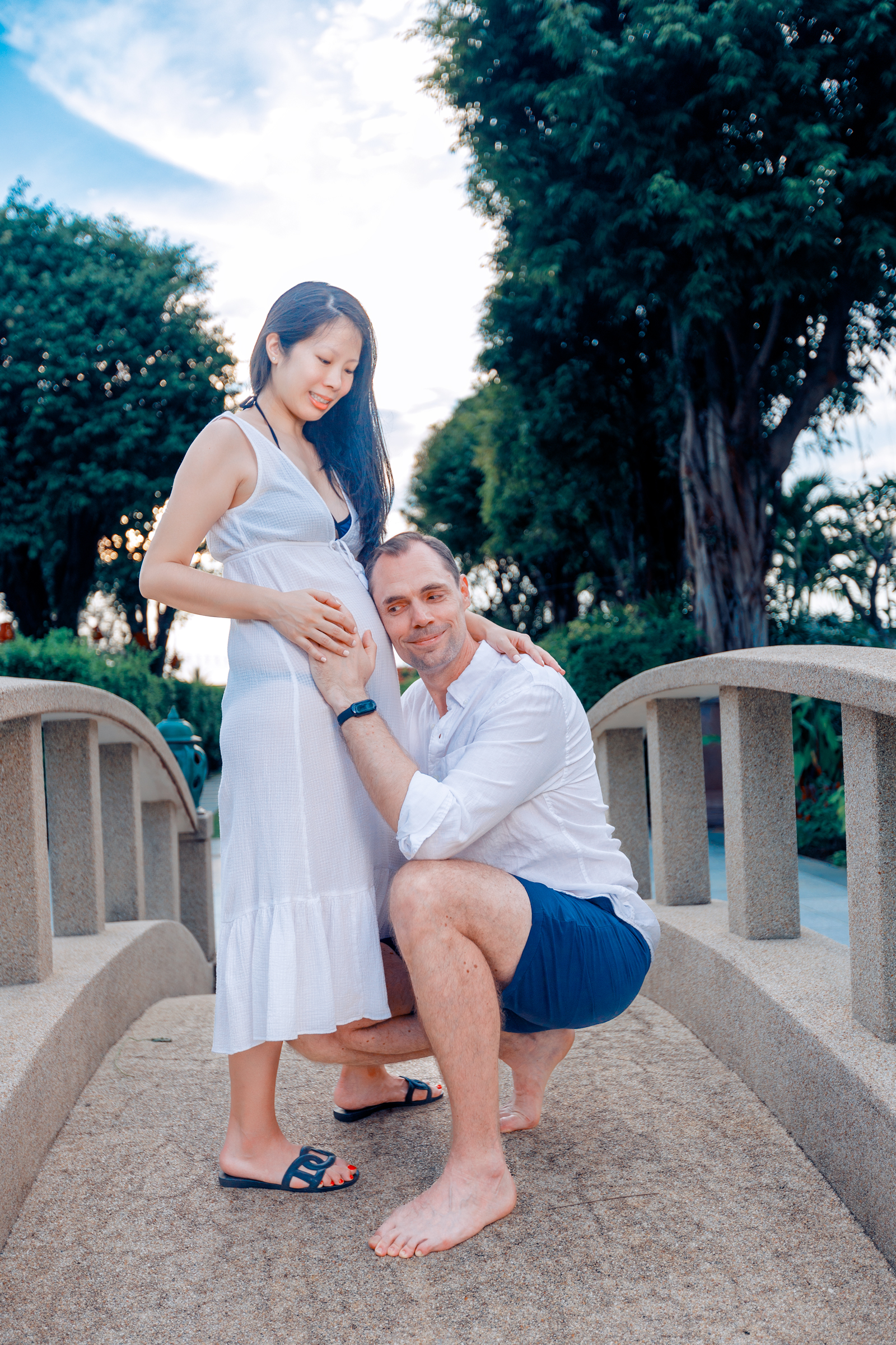 Maternity photoshoot at Angsana Laguna Bang tao beach Phuket