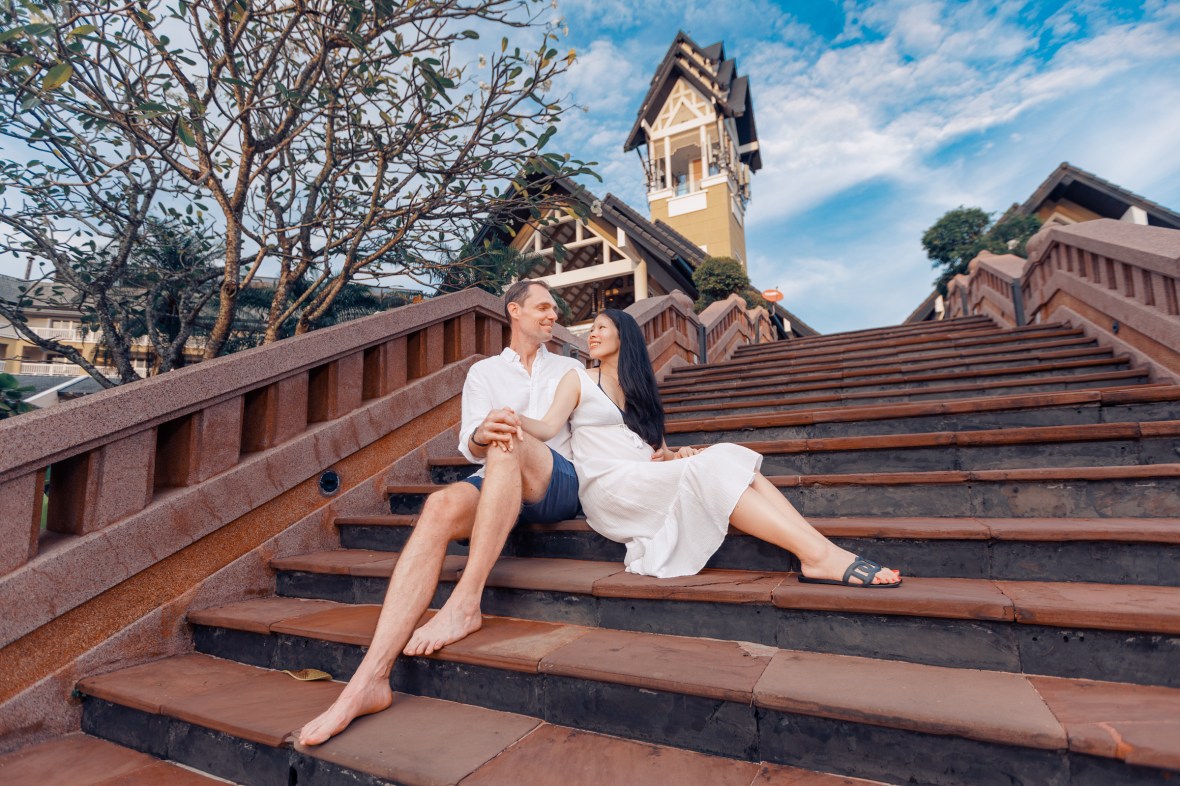 Maternity photoshoot at Angsana Laguna Bang tao beach Phuket