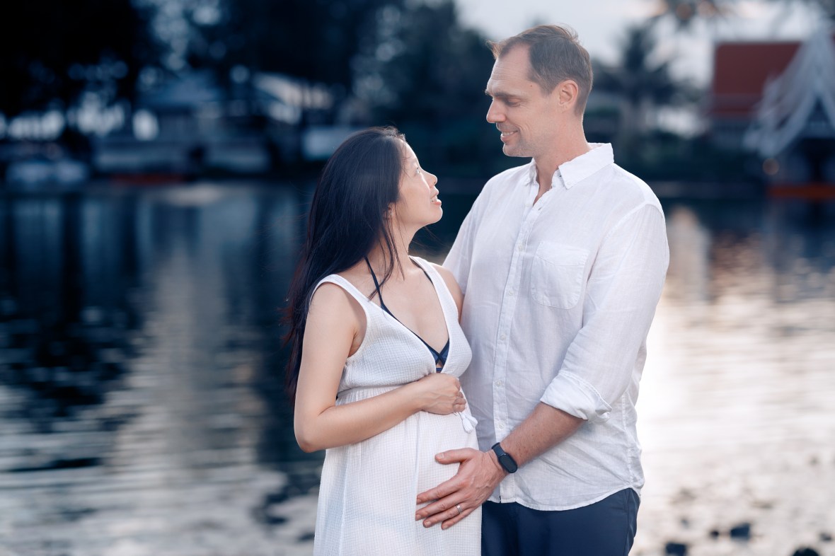 Maternity photoshoot at Angsana Laguna Bang tao beach Phuket