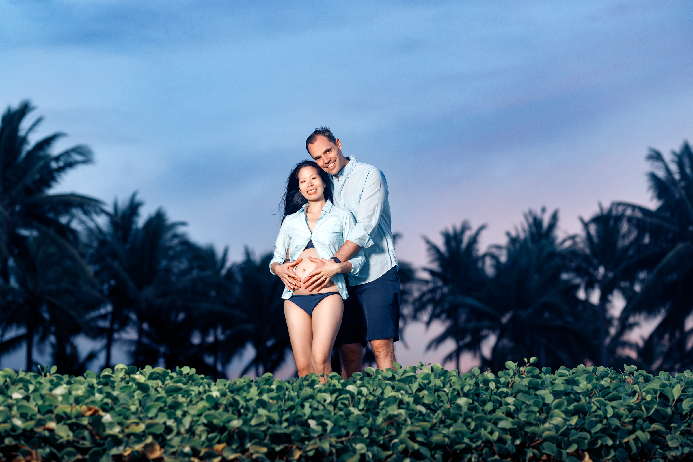 Maternity photoshoot at Angsana Laguna Bang tao beach Phuket