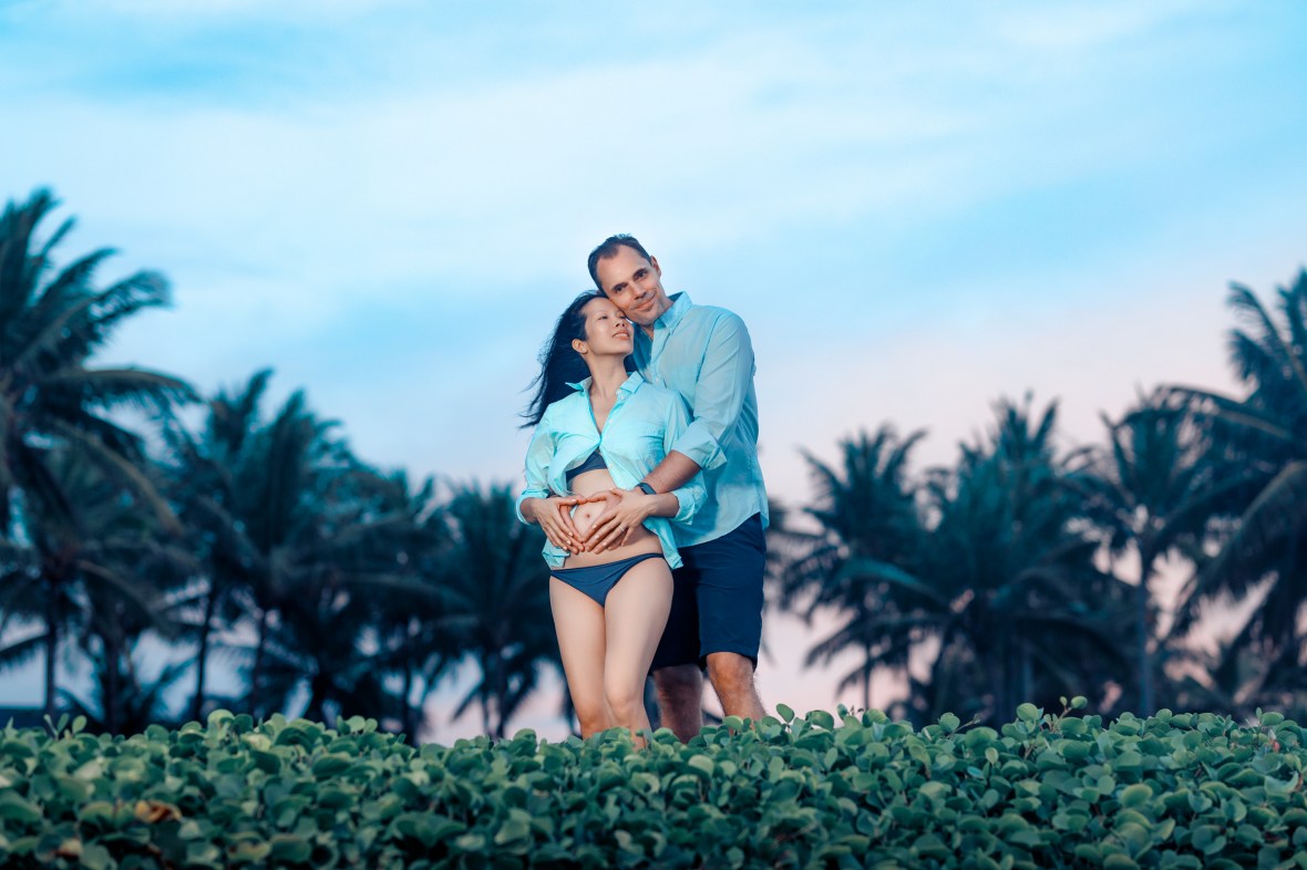 Maternity photoshoot at Angsana Laguna Bang tao beach Phuket