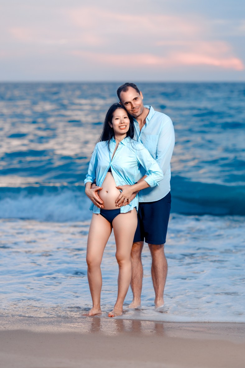 Maternity photoshoot at Angsana Laguna Bang tao beach Phuket