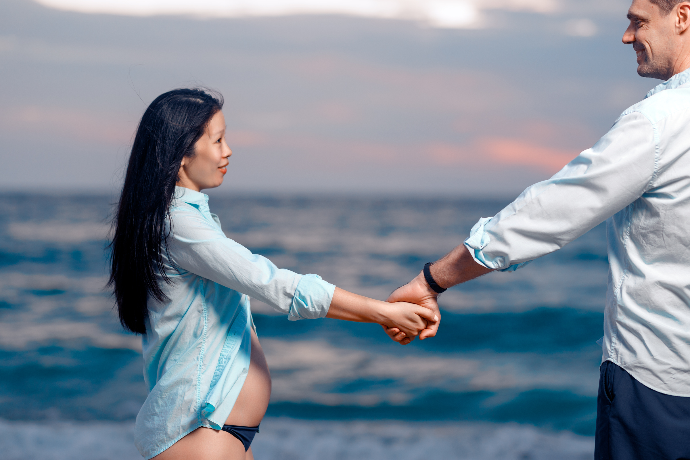 Maternity photoshoot at Angsana Laguna Bang tao beach Phuket