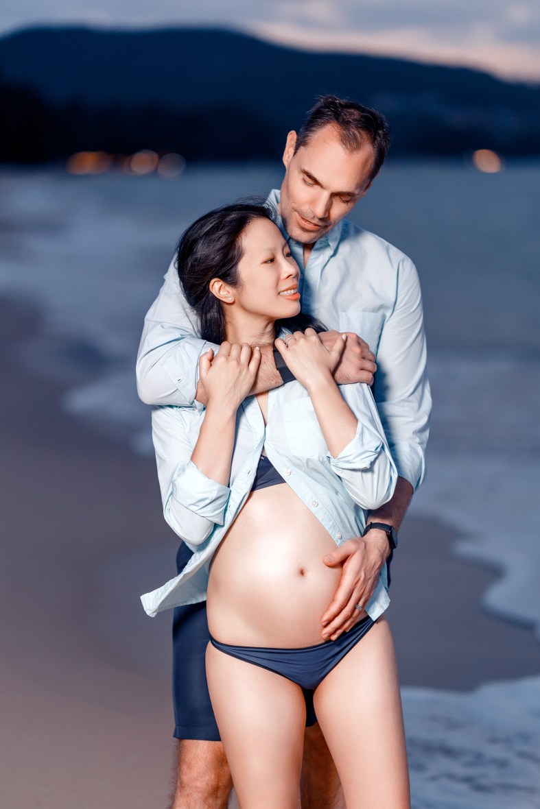 Maternity photoshoot at Angsana Laguna Bang tao beach Phuket