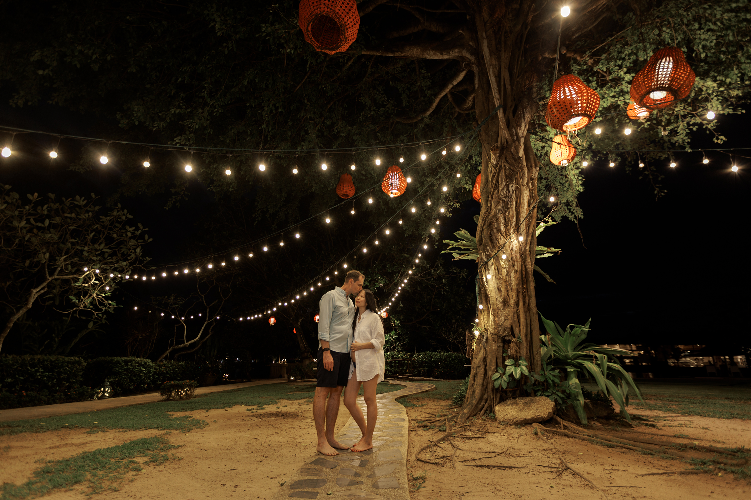 Maternity photoshoot at Angsana Laguna Bang tao beach Phuket