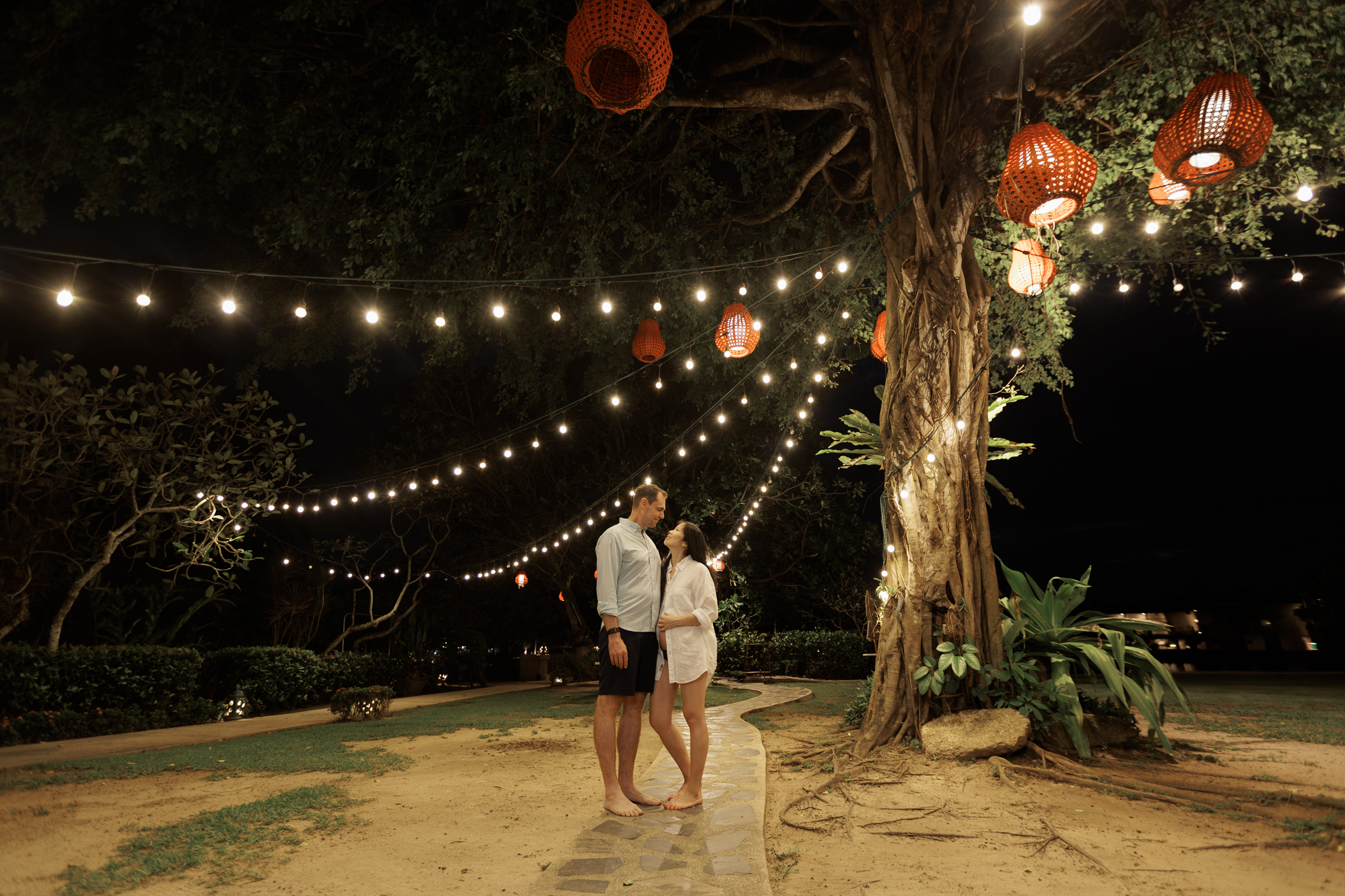 Maternity photoshoot at Angsana Laguna Bang tao beach Phuket