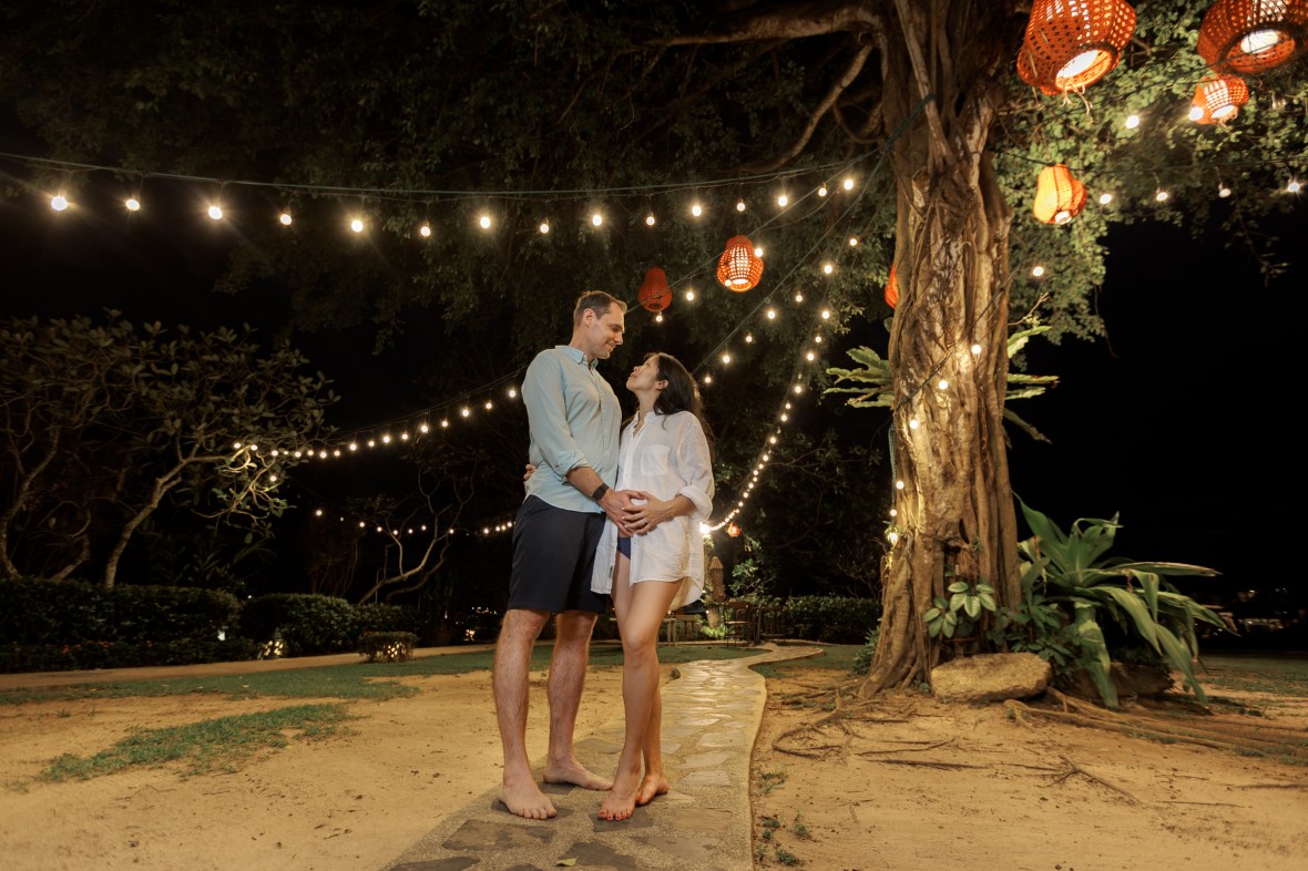 Maternity photoshoot at Angsana Laguna Bang tao beach Phuket