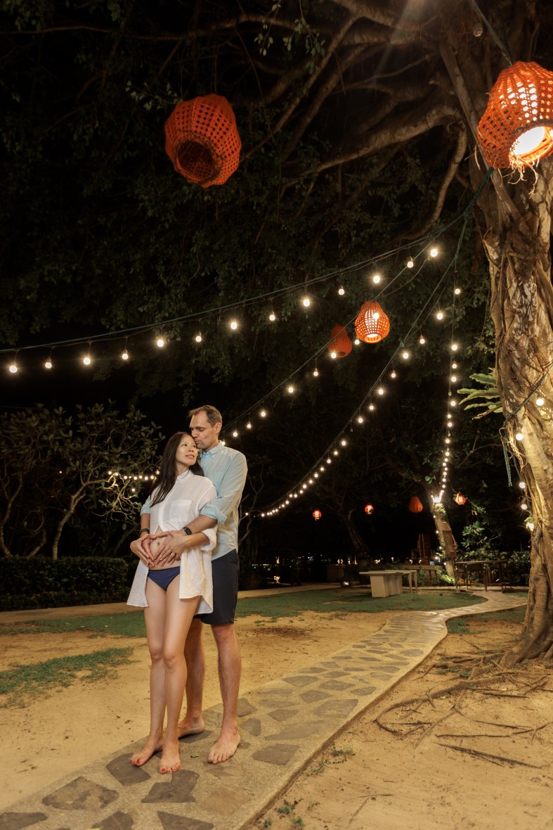 Maternity photoshoot at Angsana Laguna Bang tao beach Phuket